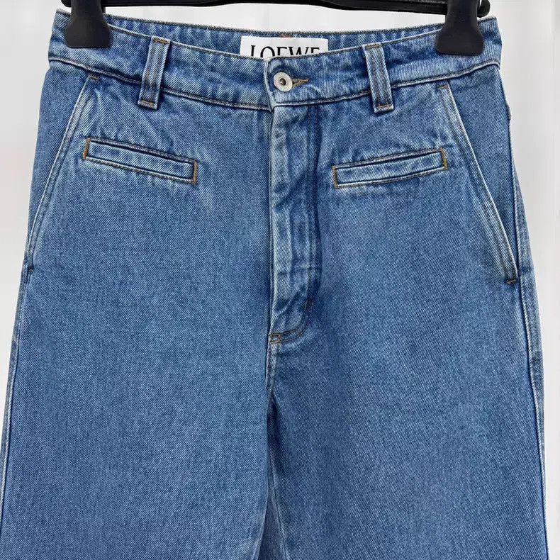 Loewe Loewe Washed Leather Patch Denim Pants Size 42" / US 20 - 3 Thumbnail