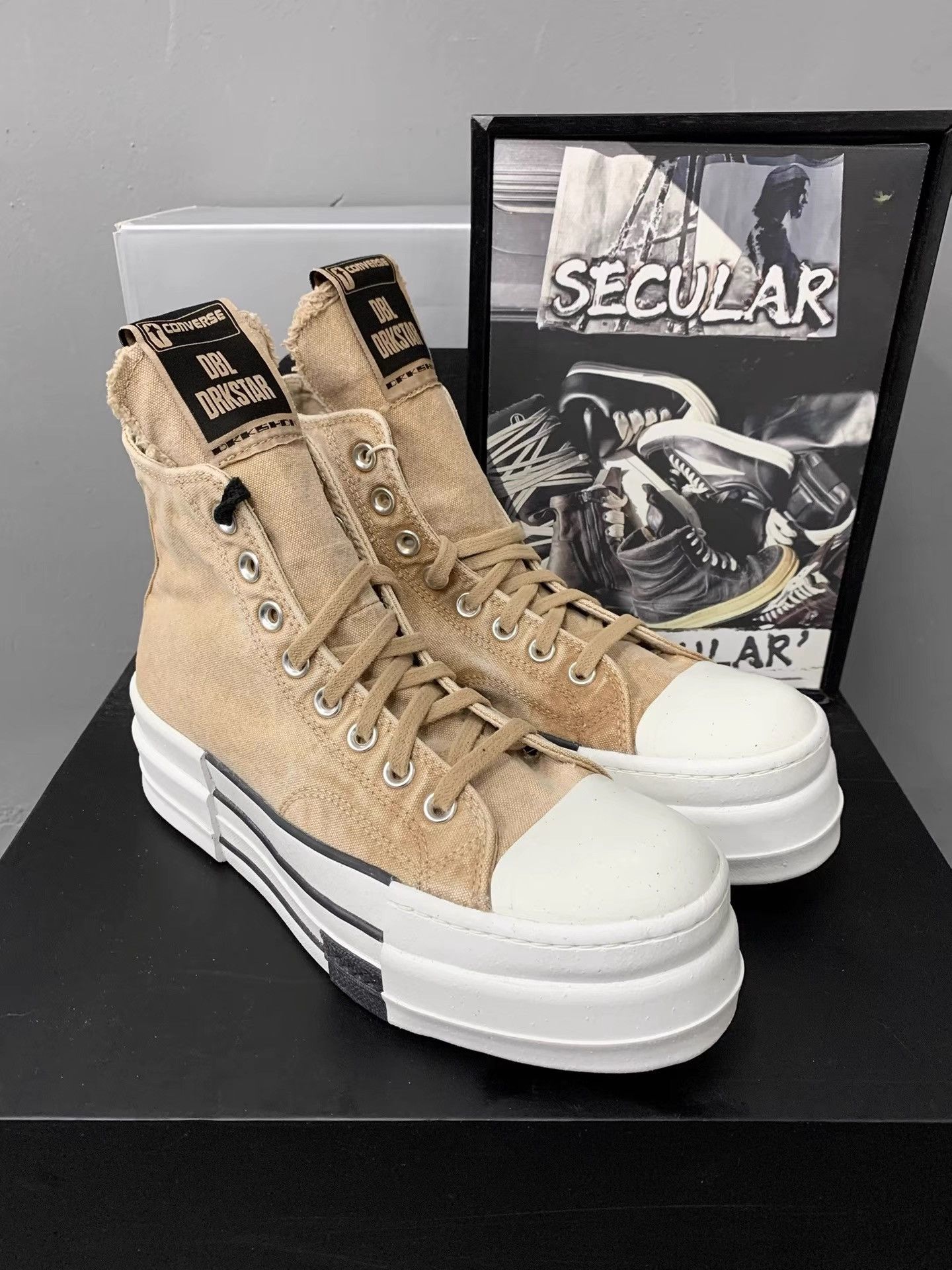Rick Owens Rick Owens Converse Co-branded Thick Sole Converse K34 Size US 7 / EU 40 - 2 Thumbnail