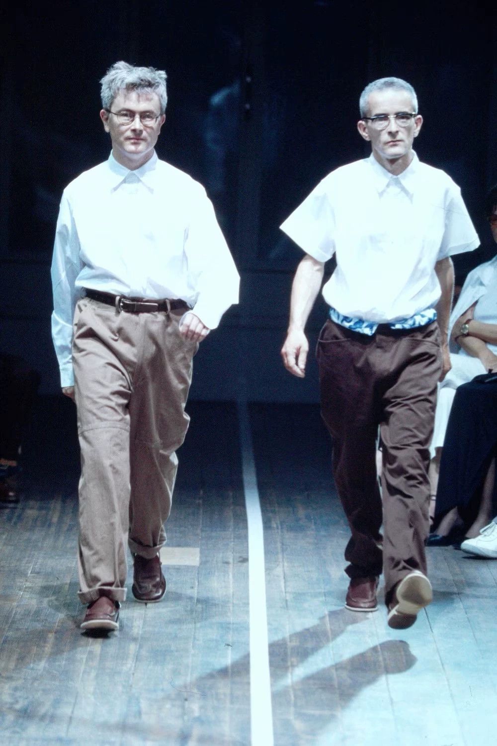 Yohji Yamamoto Yohji Yamamoto 01SS Runway Paneled Shirt Size US L / EU 52-54 / 3 - 4 Thumbnail