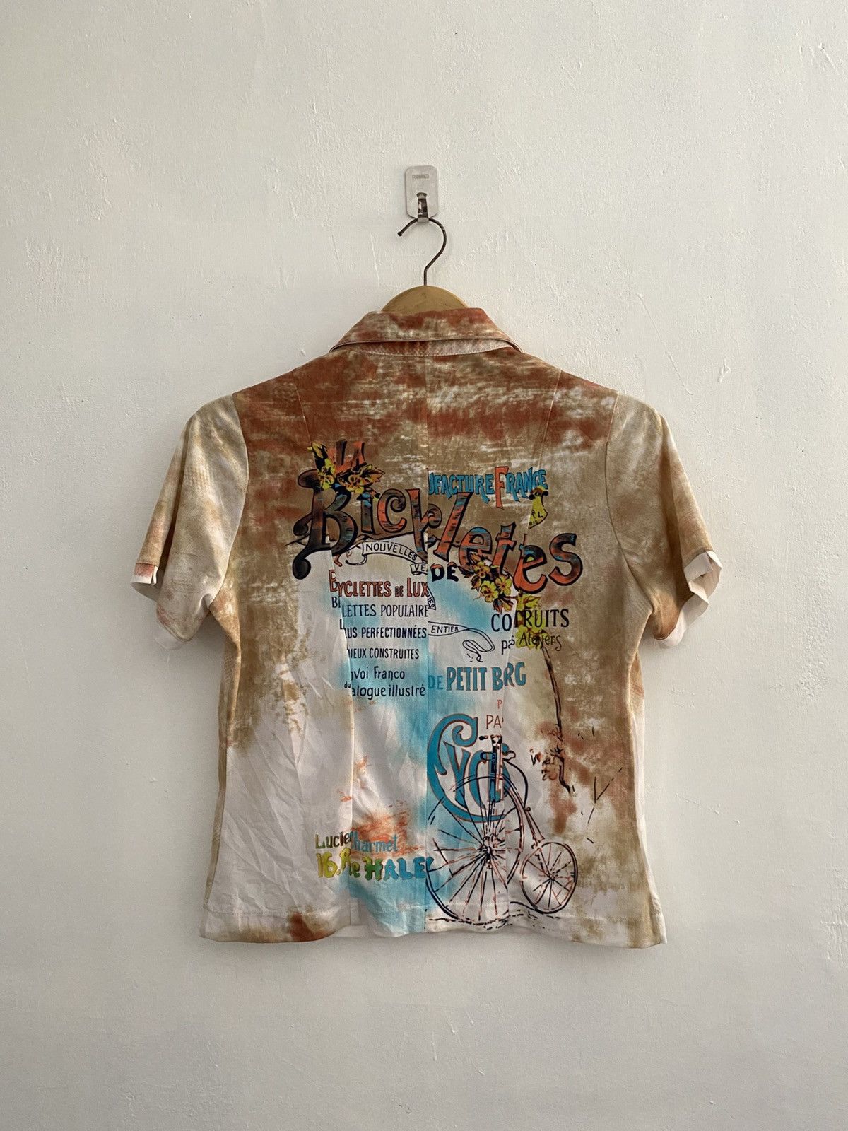 If Six Was Nine × Japanese Brand × Le Grande Bleu (L.G.B.) Vintage unknwn mesh poloshirt poem Size US S / EU 44-46 / 1 - 2 Thumbnail