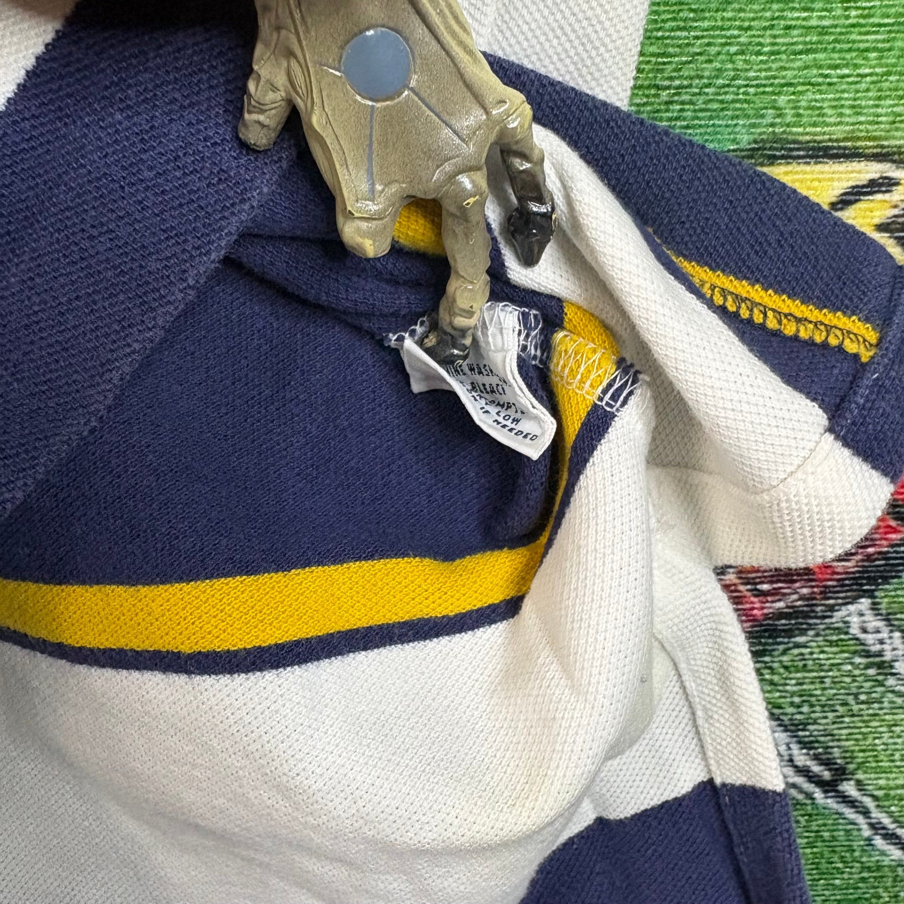 Polo Ralph Lauren Polo Ralph Lauren Blue & Yellow Polo Tee Size Large Size US L / EU 52-54 / 3 - 3 Thumbnail