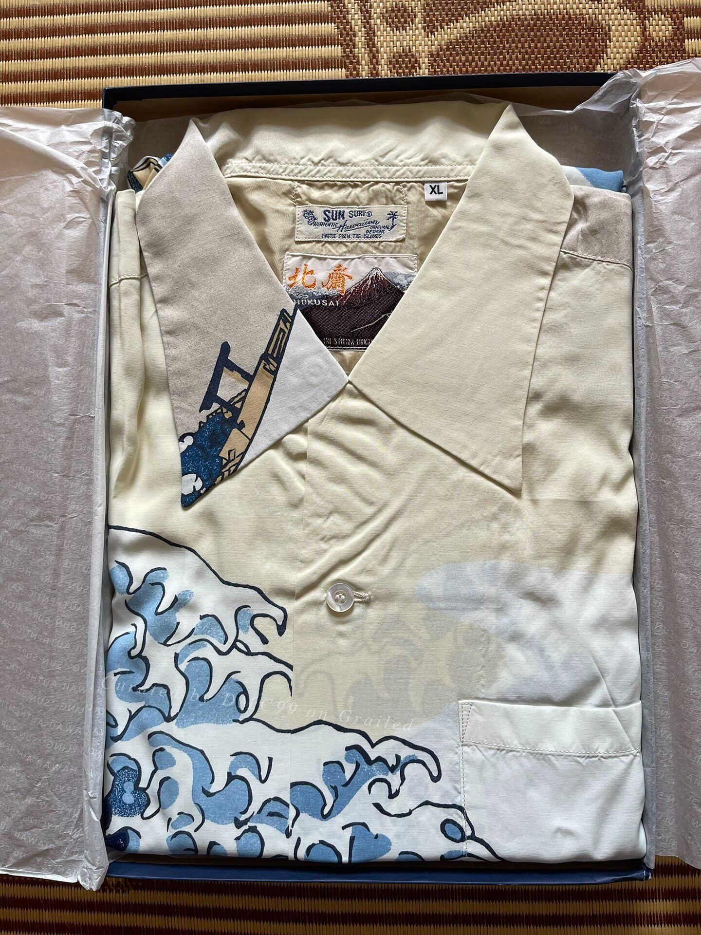 Sun Surf SUN SURF Hokusai Great Wave Hawaiian Shirt Size US XL / EU 56 / 4 - 1 Thumbnail
