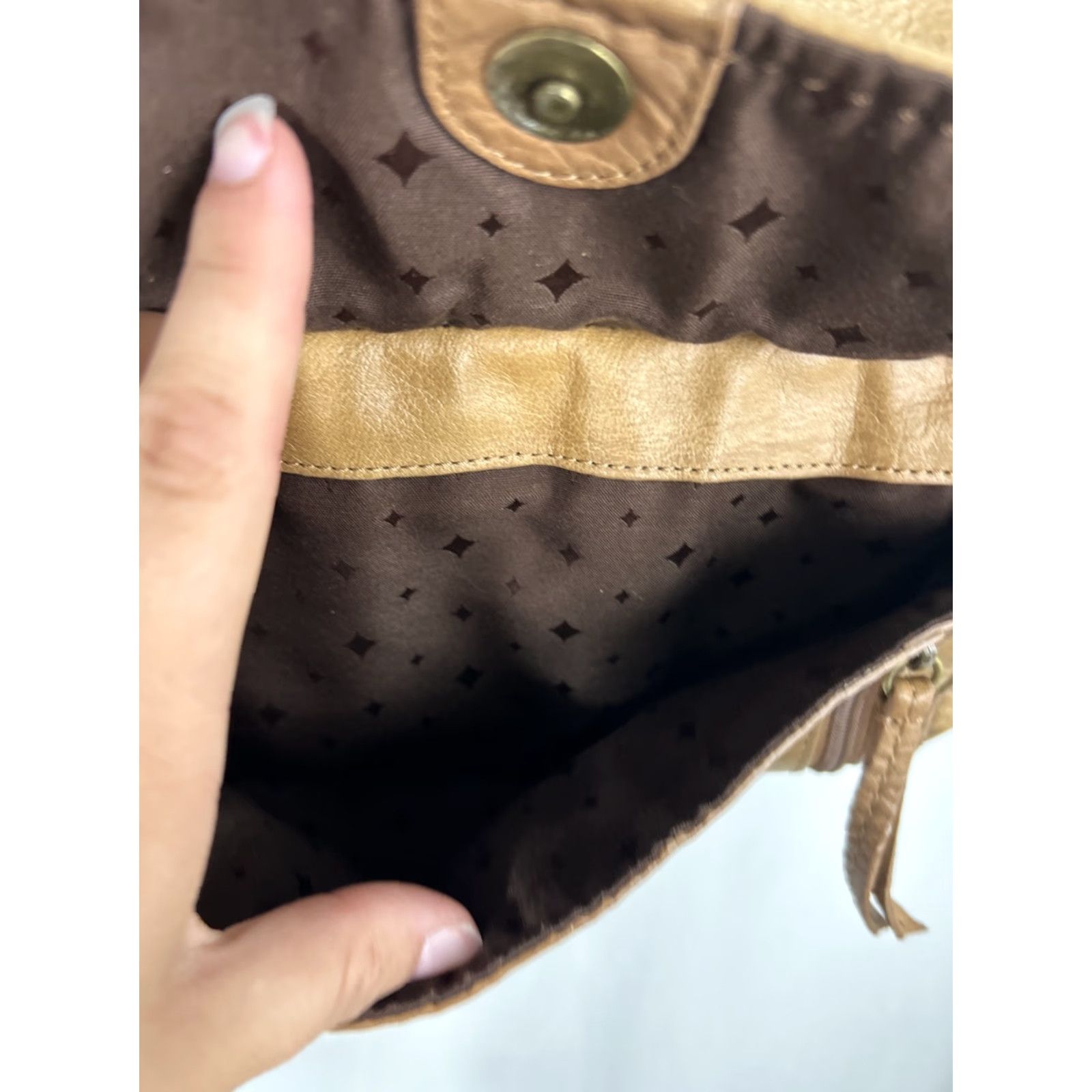 Fossil Fossil Shoulder Bag Brown Leather Crossbody Zipper Front Flap 11x11.5x2 Women Size ONE SIZE - 6 Thumbnail