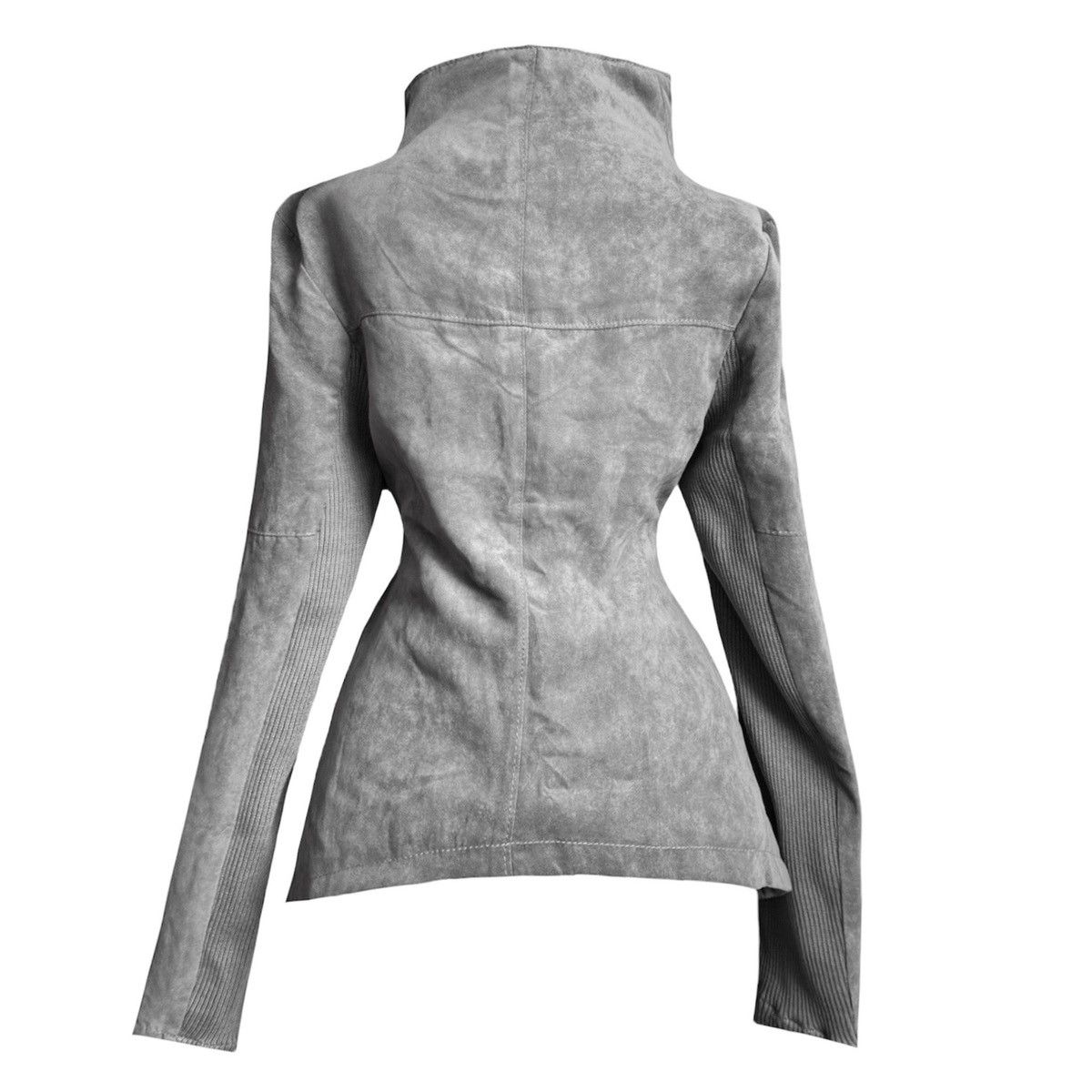 Japanese Brand × Vintage Vintage leather asymmetric avant-garde biker Size S / US 4 / IT 40 - 6 Thumbnail