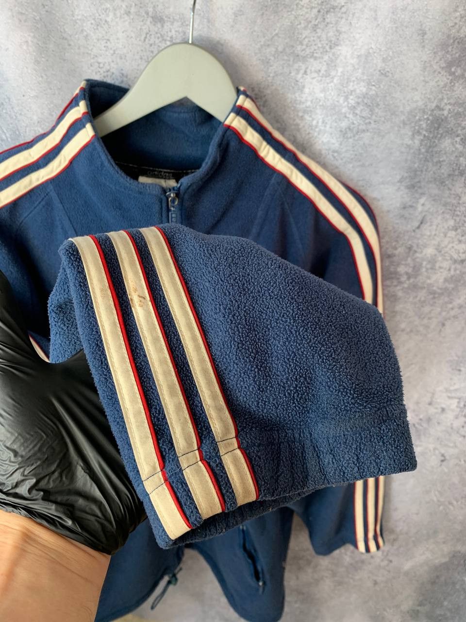 Adidas Adidas Vintage Retro 80s Full Zip Fleece Sweater Jacket Size US XL / EU 56 / 4 - 7 Thumbnail