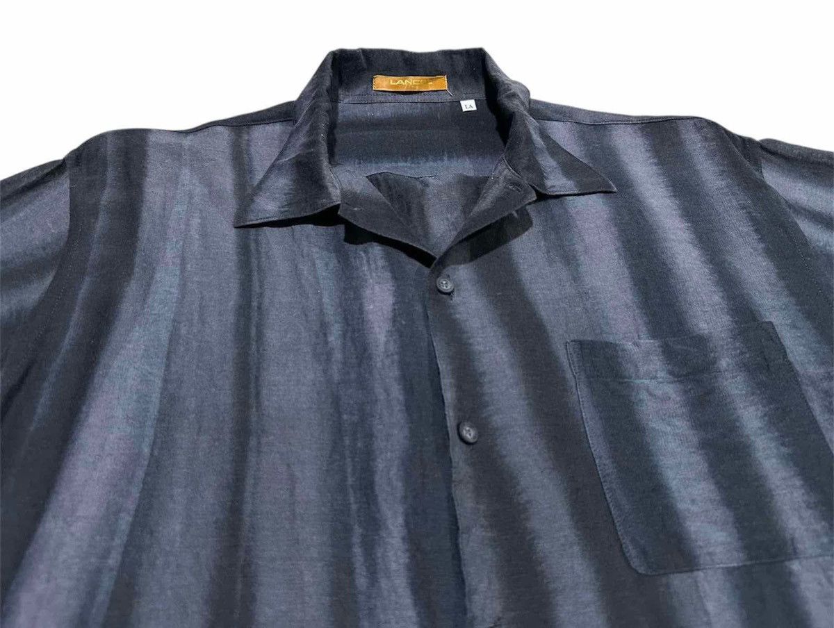 Lancel 🔥Nice Vintage Lancel Rayon Striped Shirt Short Sleeve 90s Size US L / EU 52-54 / 3 - 1 Thumbnail