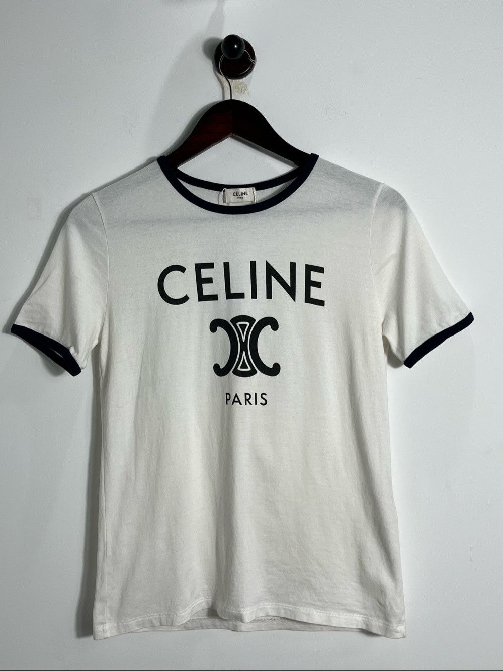 Celine Celine Triomphe Logo T-Shirt Size S Size S / US 4 / IT 40 - 1 Thumbnail