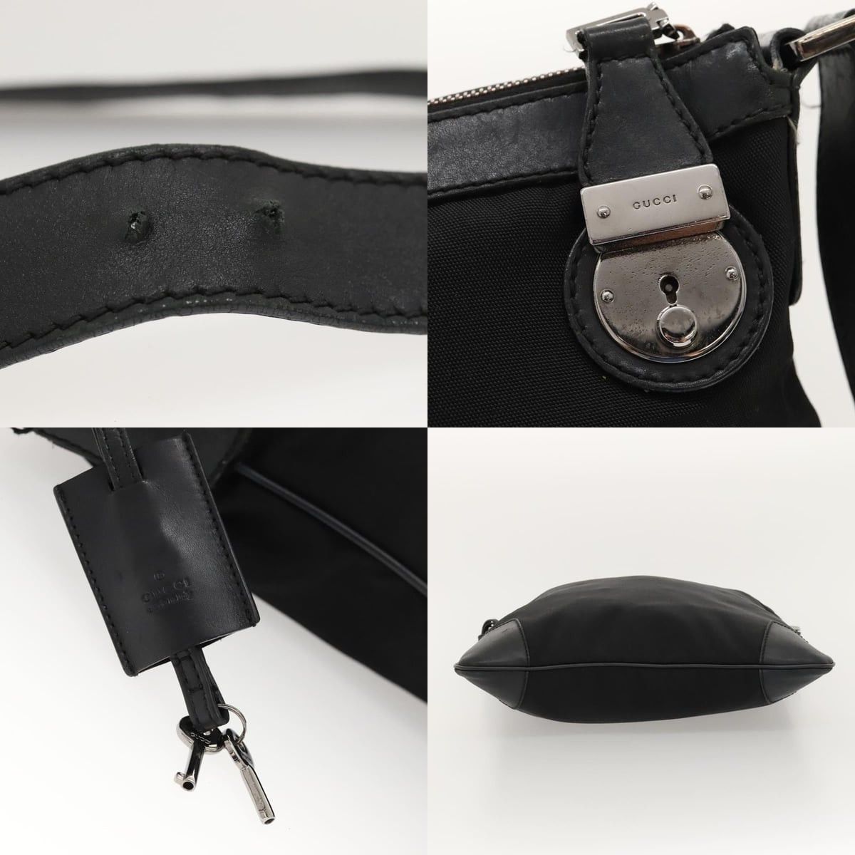 Gucci GUCCI Shoulder Bag Nylon Black Silver Size ONE SIZE - 10 Thumbnail