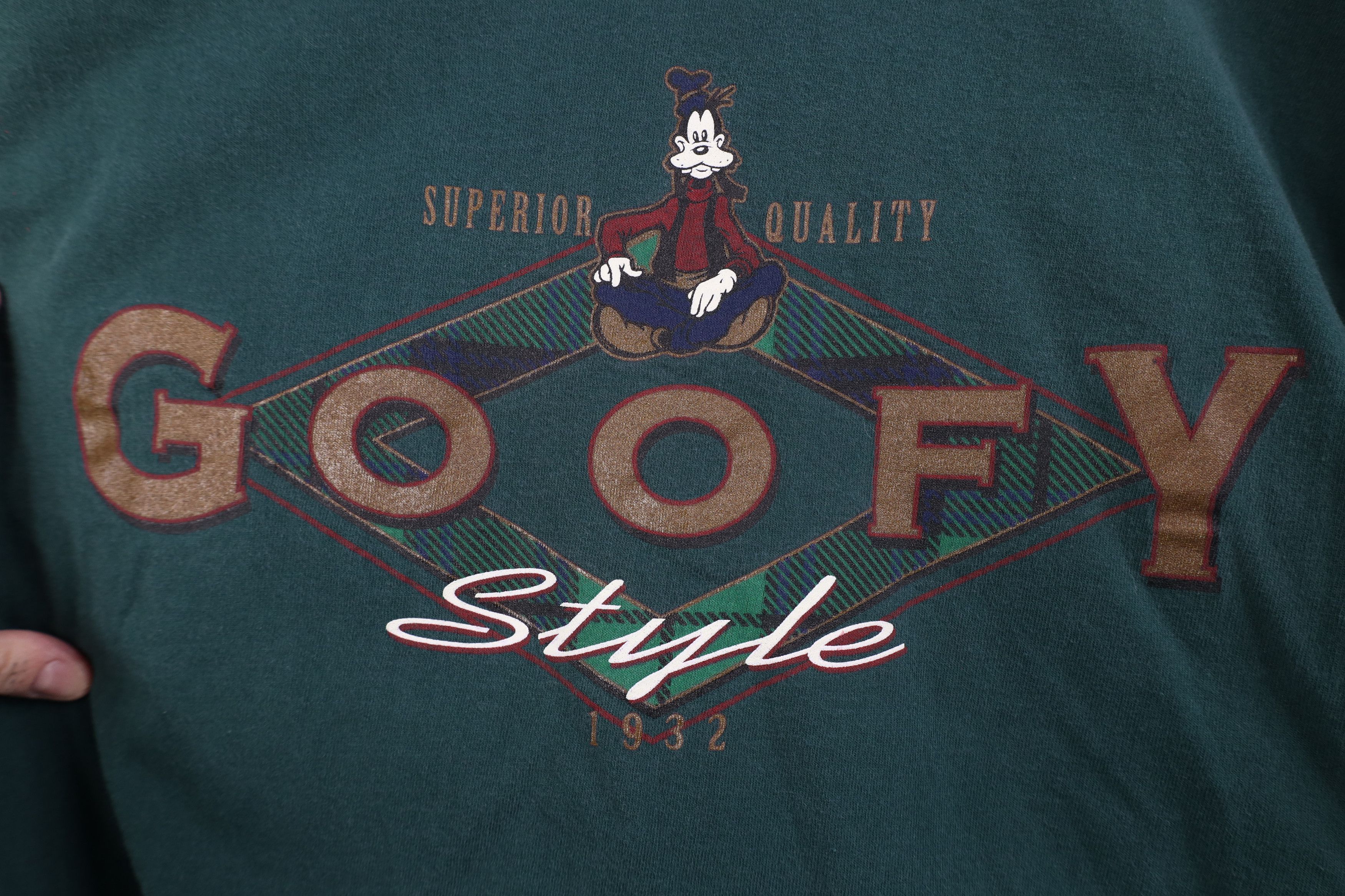 Disney Vintage 90s Disney Goofy Mock Neck Long Sleeve T-Shirt USA Size US S / EU 44-46 / 1 - 4 Thumbnail