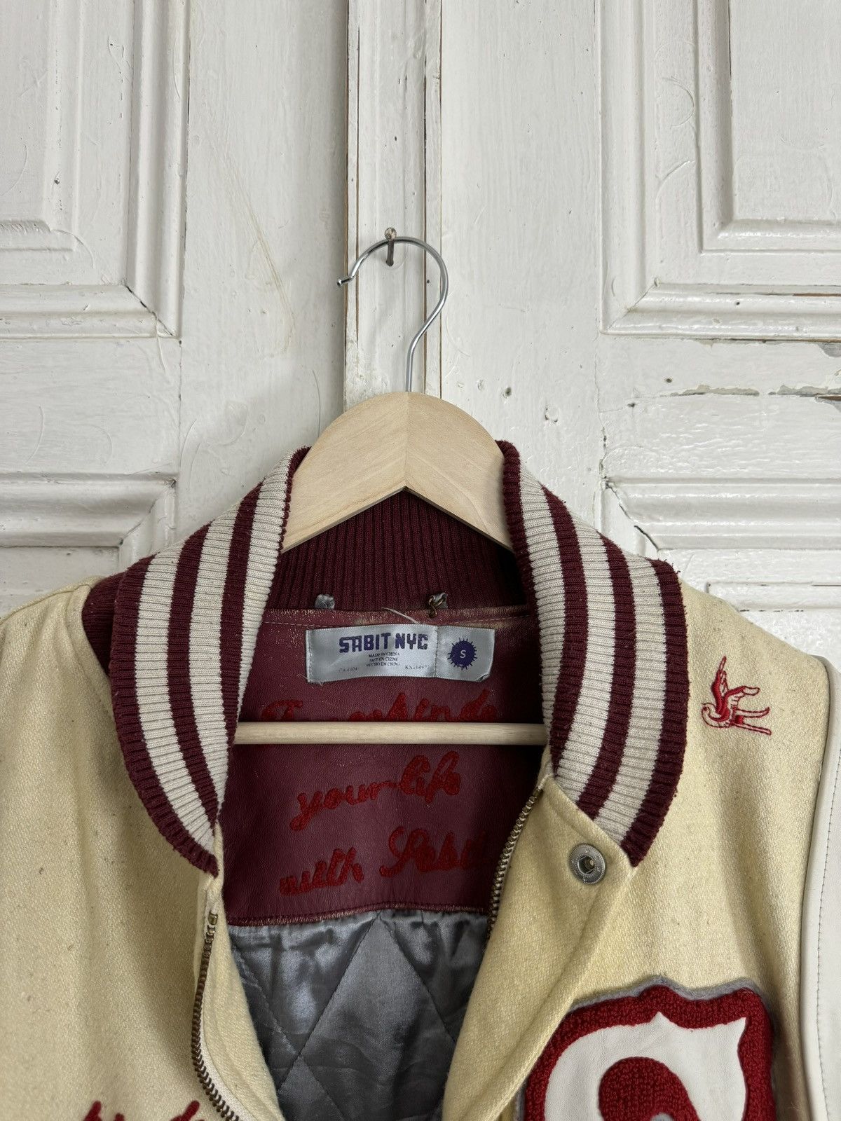 Sabit NYC Vintage Starter Style Varsity Bomber Jacket