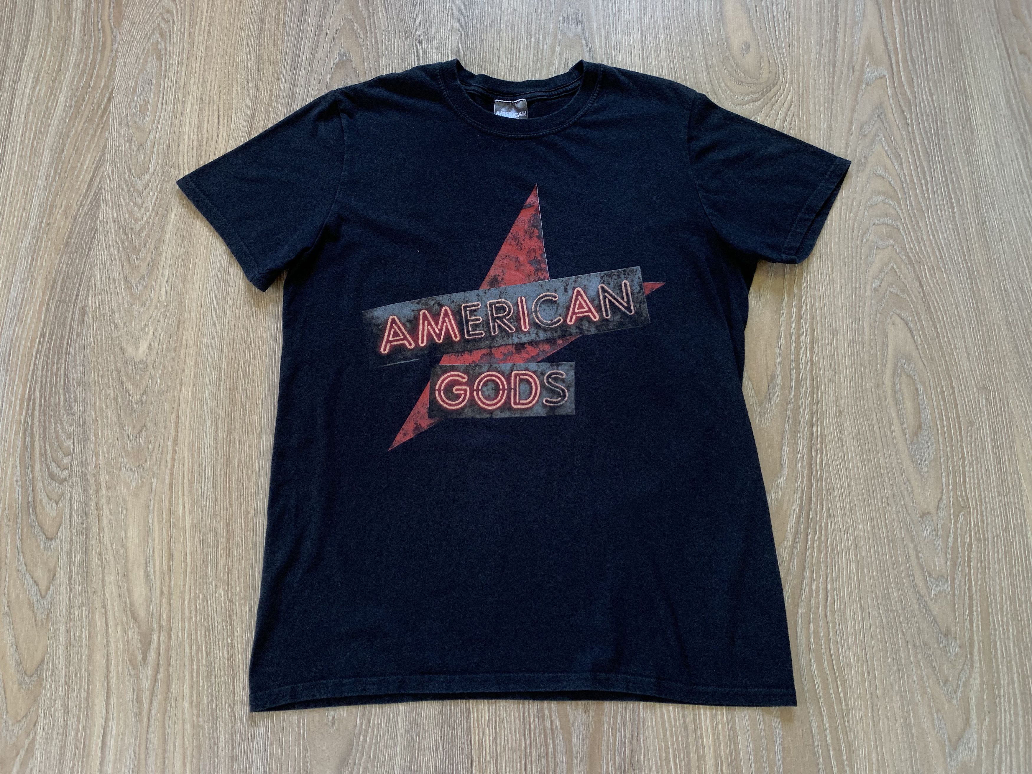Other American Gods Neon Sign Mens Licensed T-Shirt Size US M / EU 48-50 / 2 - 2 Thumbnail