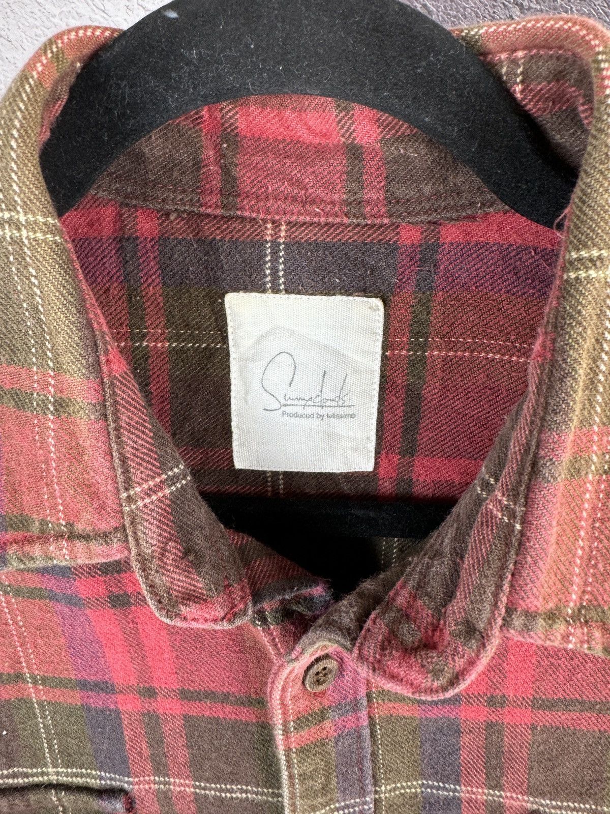 Flannel Sunny Clouds pruduced by Felissimo vintage flannel shirt Size US M / EU 48-50 / 2 - 9 Thumbnail