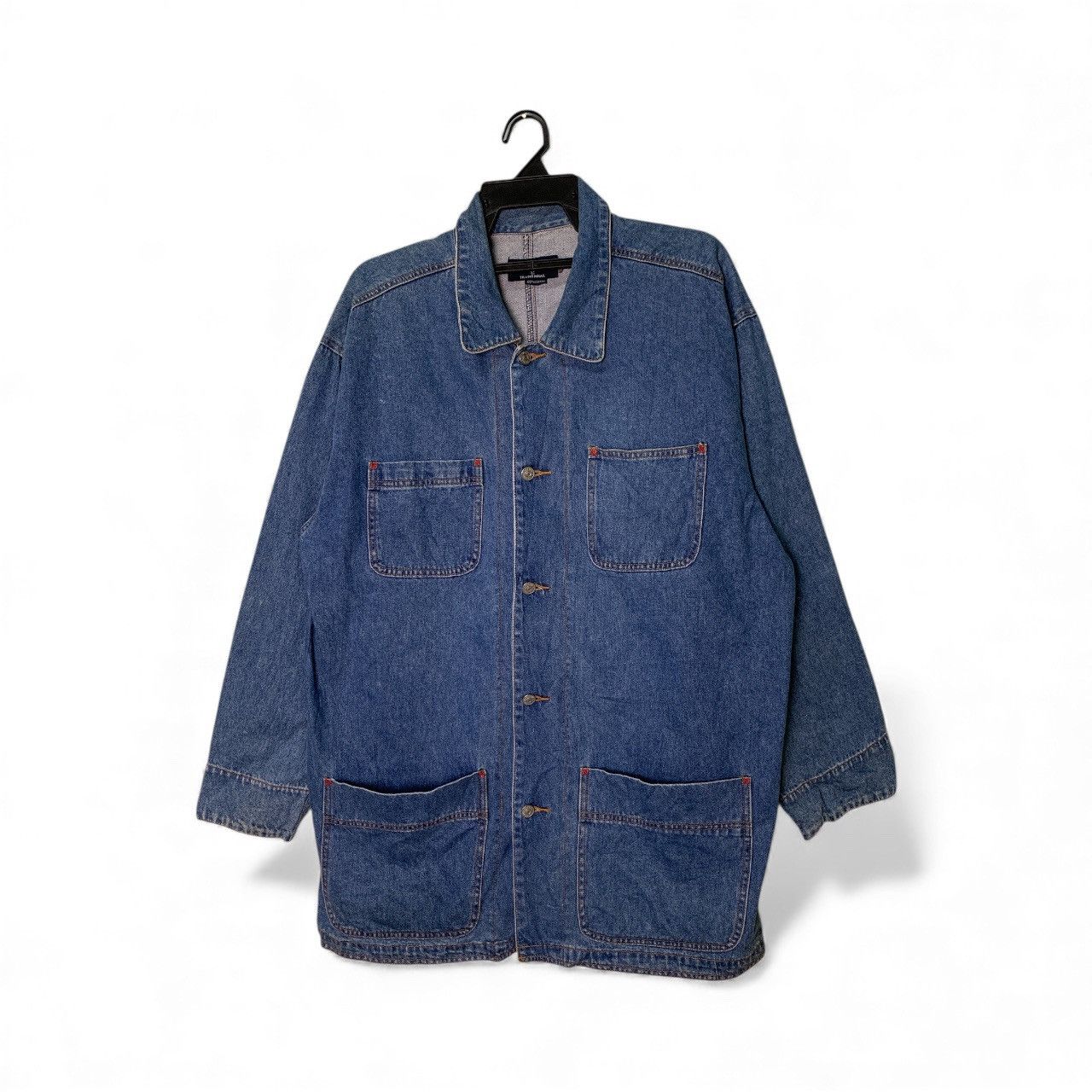 U.S. Polo Assn. Rare Vintage Polo Works Traditional Denim Chore Jacket Size US L / EU 52-54 / 3 - 1 Thumbnail