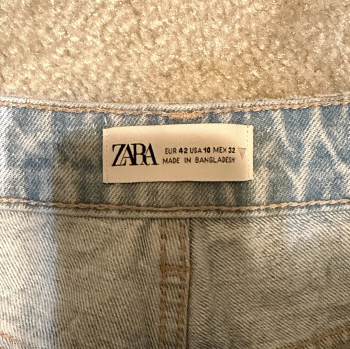 Zara Zara Women’s Light Blue Jeans Size 10 Size 32" / US 10 / IT 46 - 2 Thumbnail