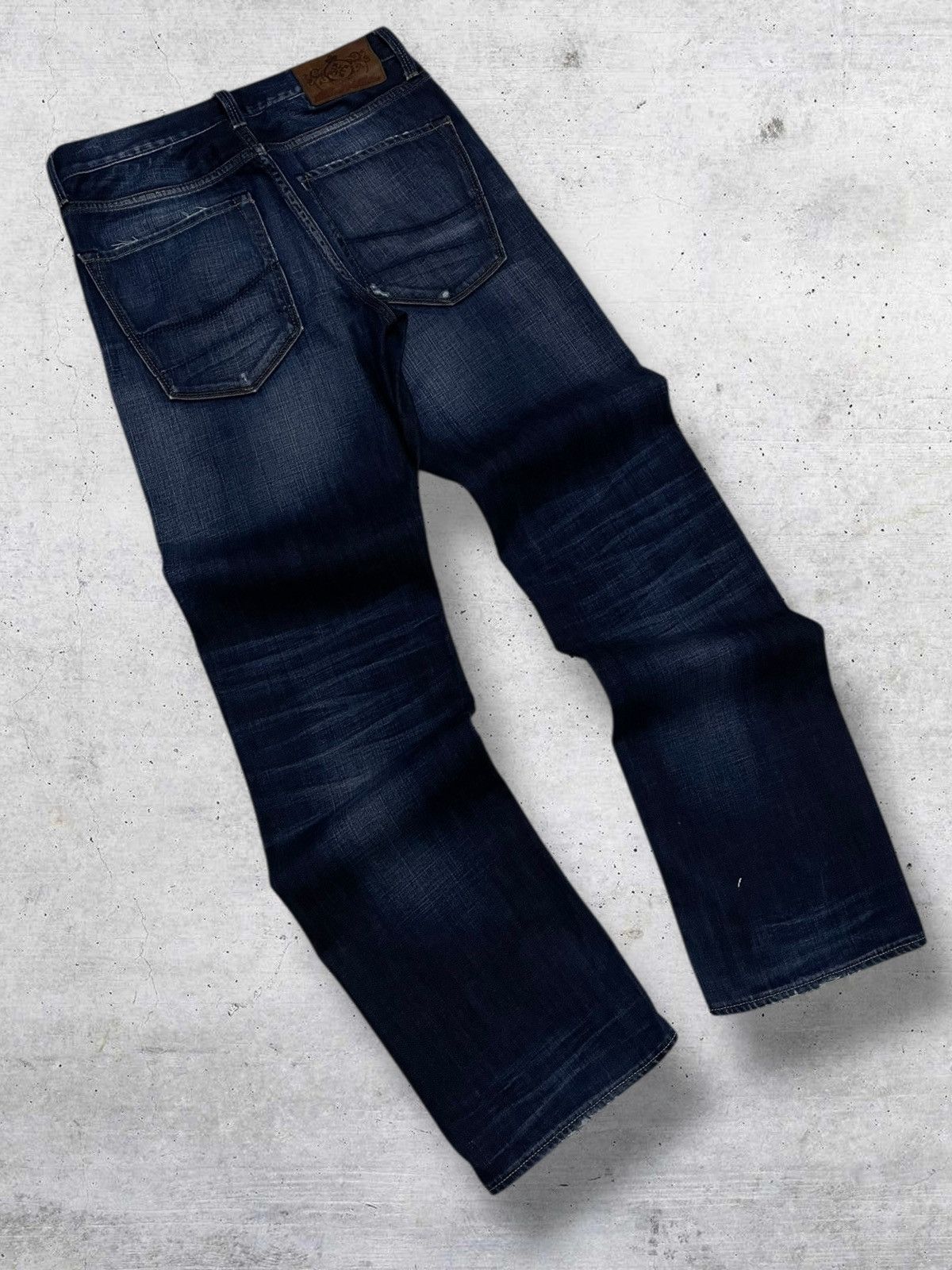 Hysteric Glamour VINTAGE BLOOD & GLITTER DISTRESSING DARK INDIGO ROCK DENIM Size US 29 - 9 Thumbnail