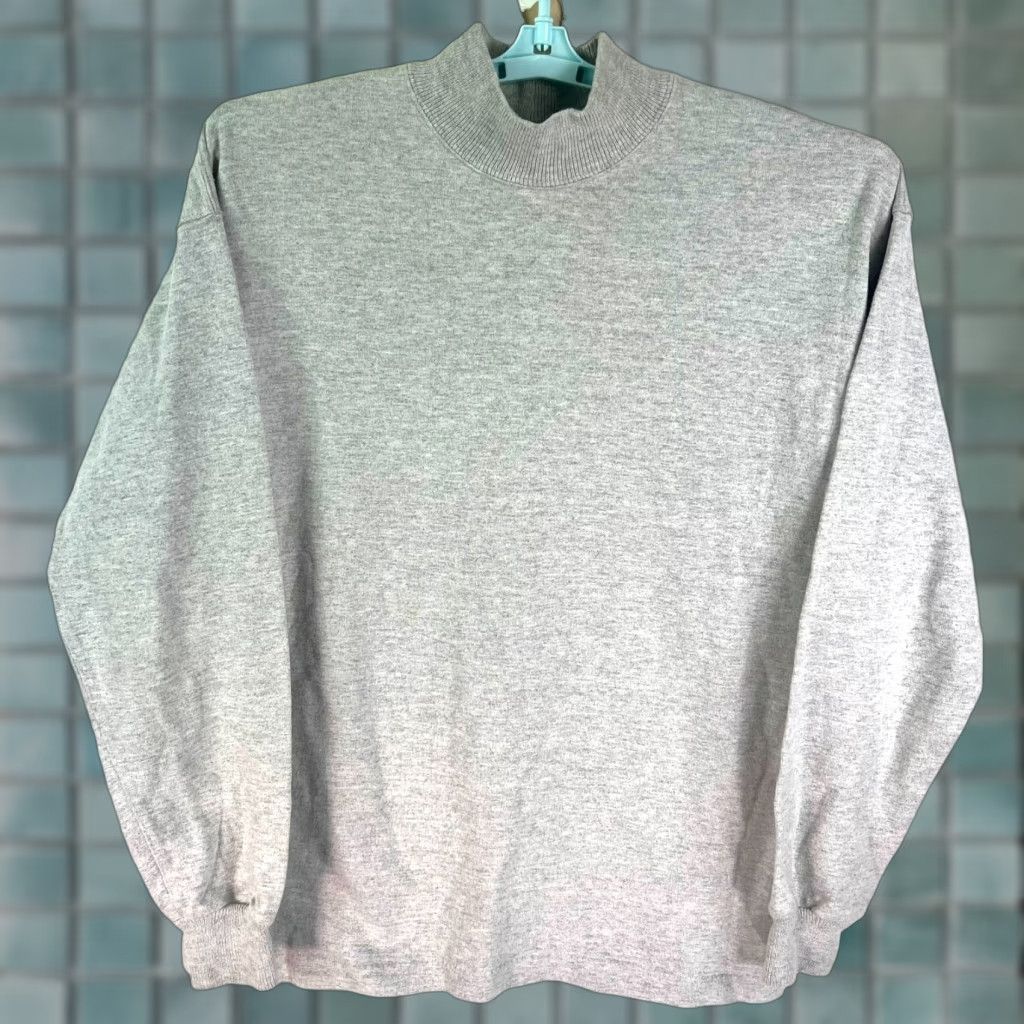 Vintage VINTAGE L.L. Bean Sweatshirt Mens Size L Gray Pullover Long Sleeve Heavyweight Oversized 90s Outdoor Sports Logo US Made Size US L / EU 52-54 / 3 - 1 Thumbnail