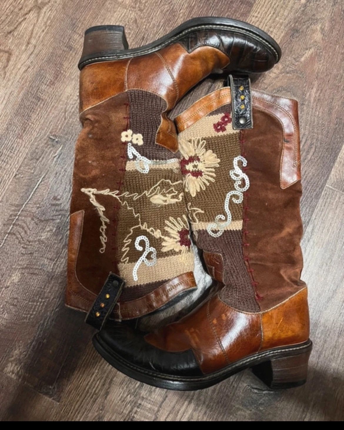 VIC MATI Vic Matie Boots Cowboy Vintage Embroidered Size US 6 / IT 36 - 1 Thumbnail