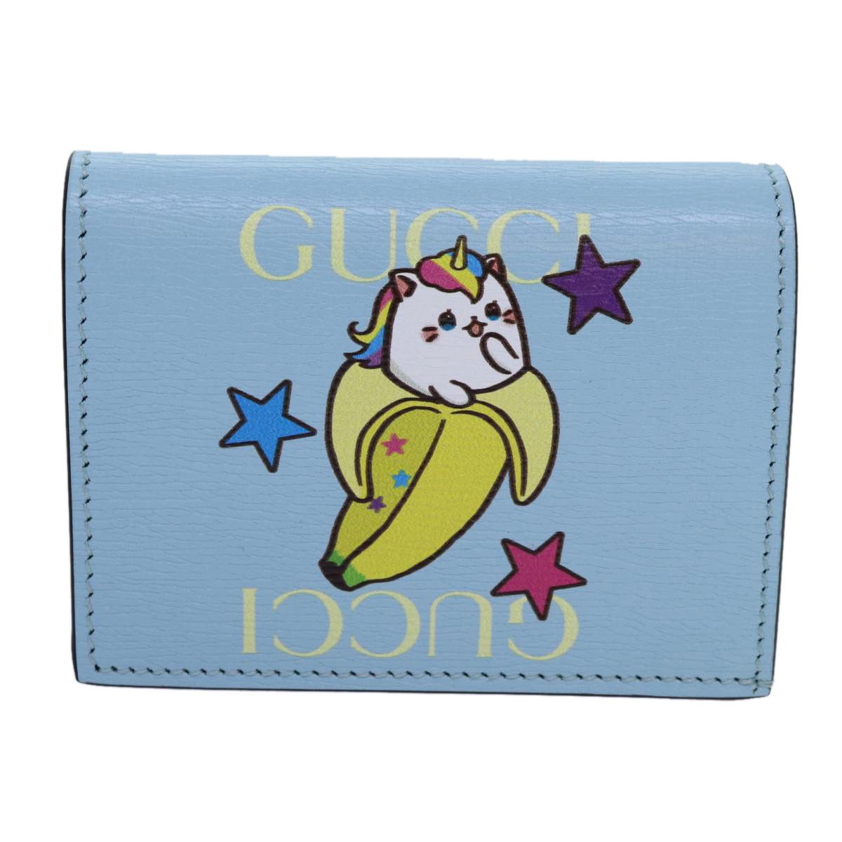 Gucci Blue Leather Wallet (Pre-Owned) Size ONE SIZE - 1 Thumbnail