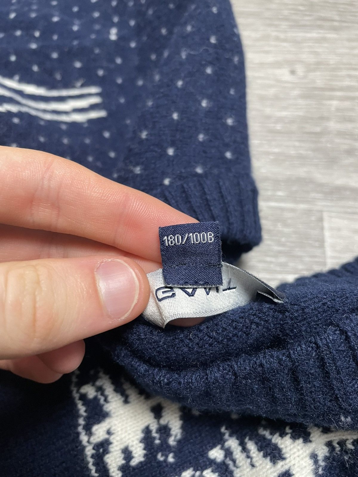 Gant GANT Wool Sweater Snow Scene Vintage Winter Knit Navy Size US XL / EU 56 / 4 - 10 Thumbnail