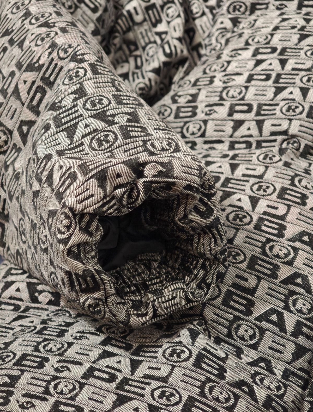 Bape LUX SPORT PATTERN JACQUARD RELAXED FIT 10OZ DENIM DOWNJACKET Size US XL / EU 56 / 4 - 10 Thumbnail