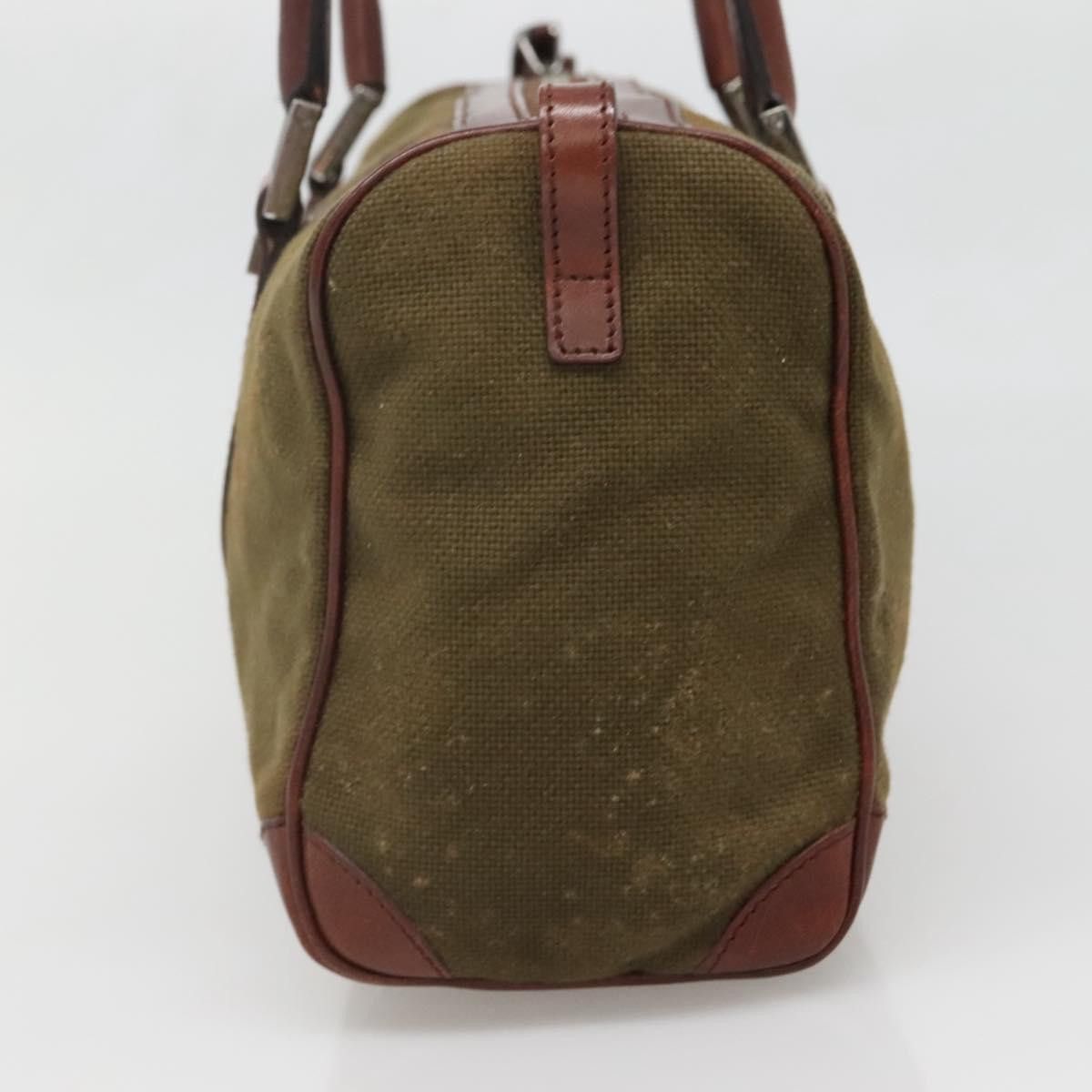 Gucci GUCCI Hand Bag Canvas Leather Khaki Brown Size ONE SIZE - 5 Thumbnail