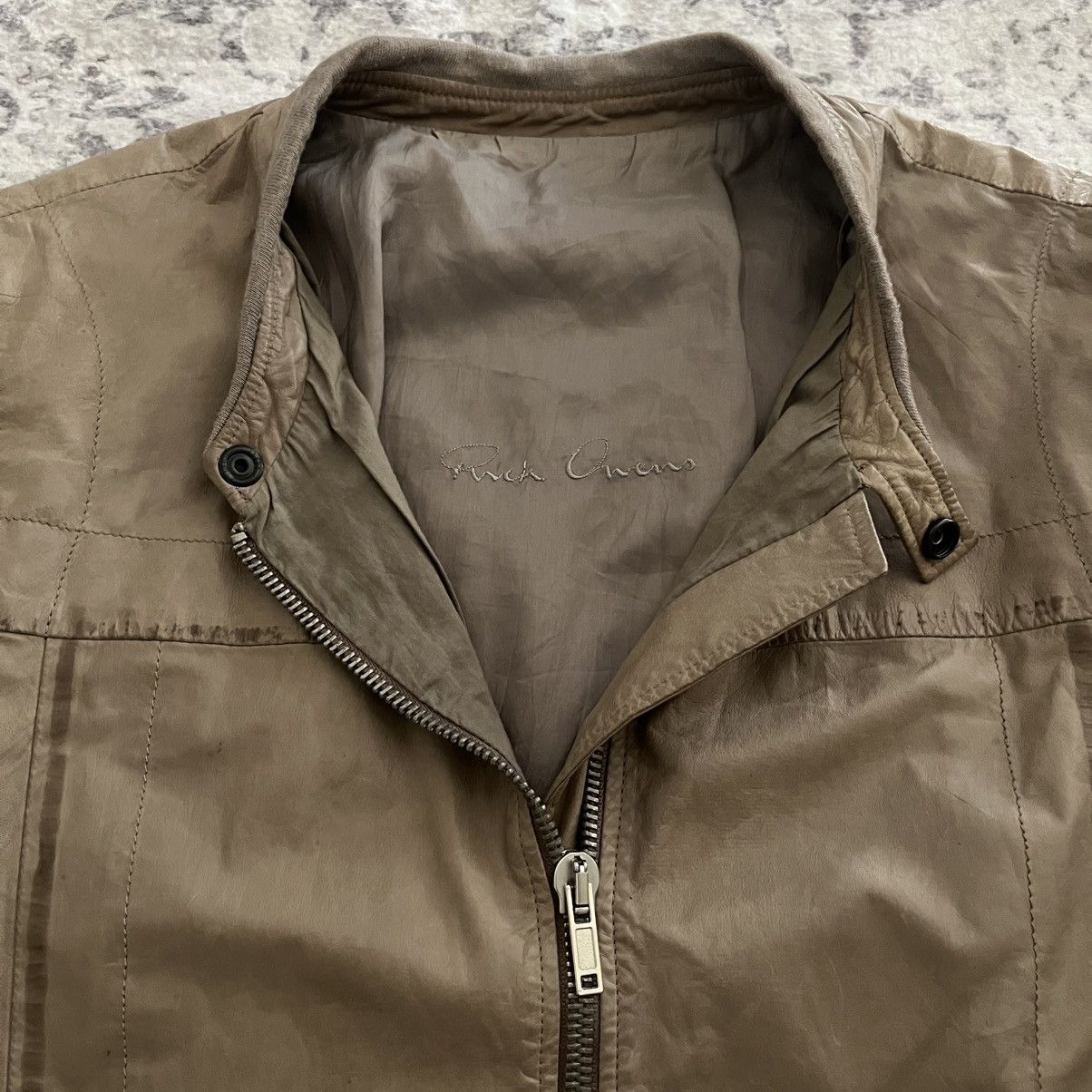 Rick Owens Rick Owens SS04 Kangaroo Leather Bomber Jacket Dust | L Size US L / EU 52-54 / 3 - 3 Thumbnail