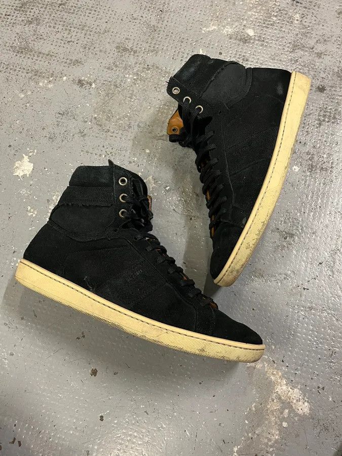 Saint Laurent Paris Saint Laurent Paris SL18H High Black Sneakers by Hedi Slimane Size US 7.5 / EU 40-41 - 6 Thumbnail