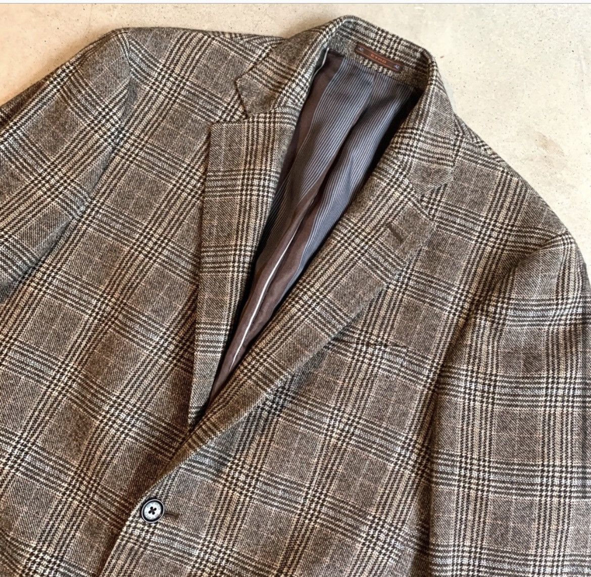 Etro Etro Brown Check Wool Blazer, Like New Size 50R Size 50R - 3 Thumbnail