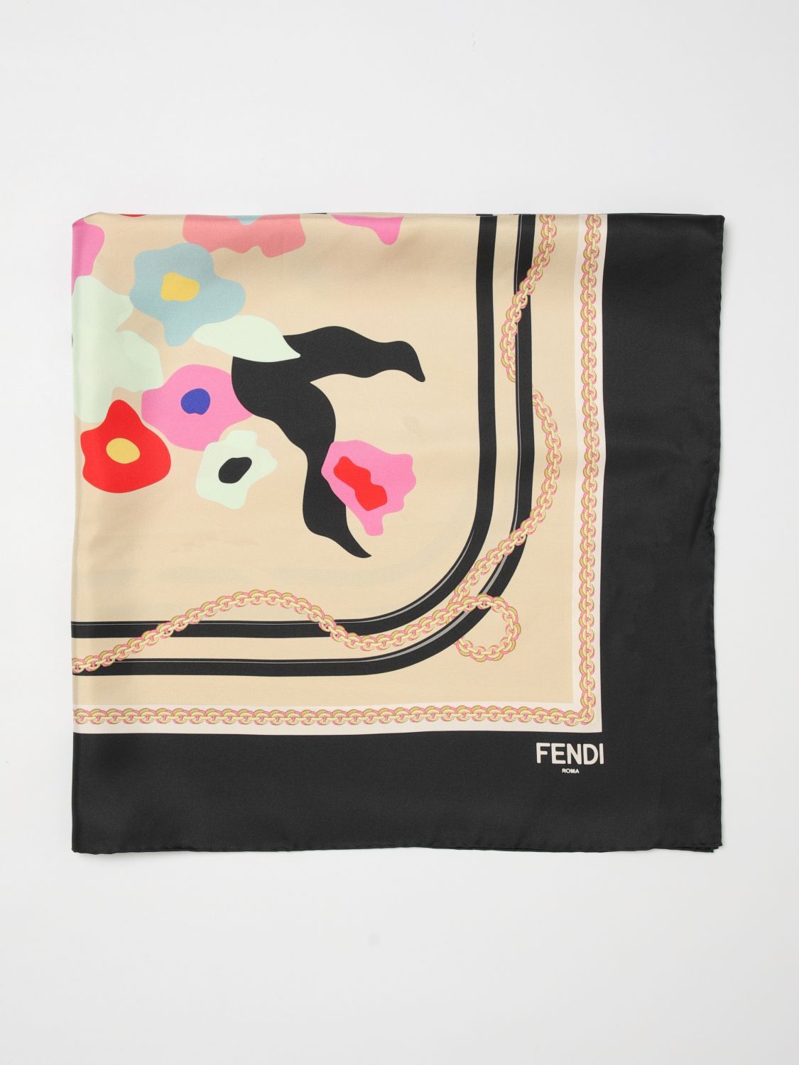 Fendi Fendi Neck Scarf Woman Beige Size ONE SIZE - 1 Thumbnail