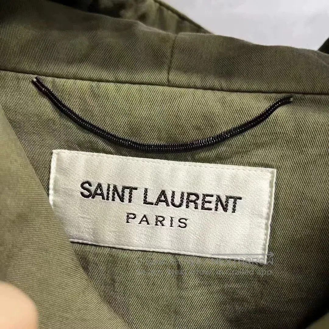 Saint Laurent Paris Saint Laurent Military Green Diamond Patch Parka. Size S / US 4 / IT 40 - 3 Thumbnail