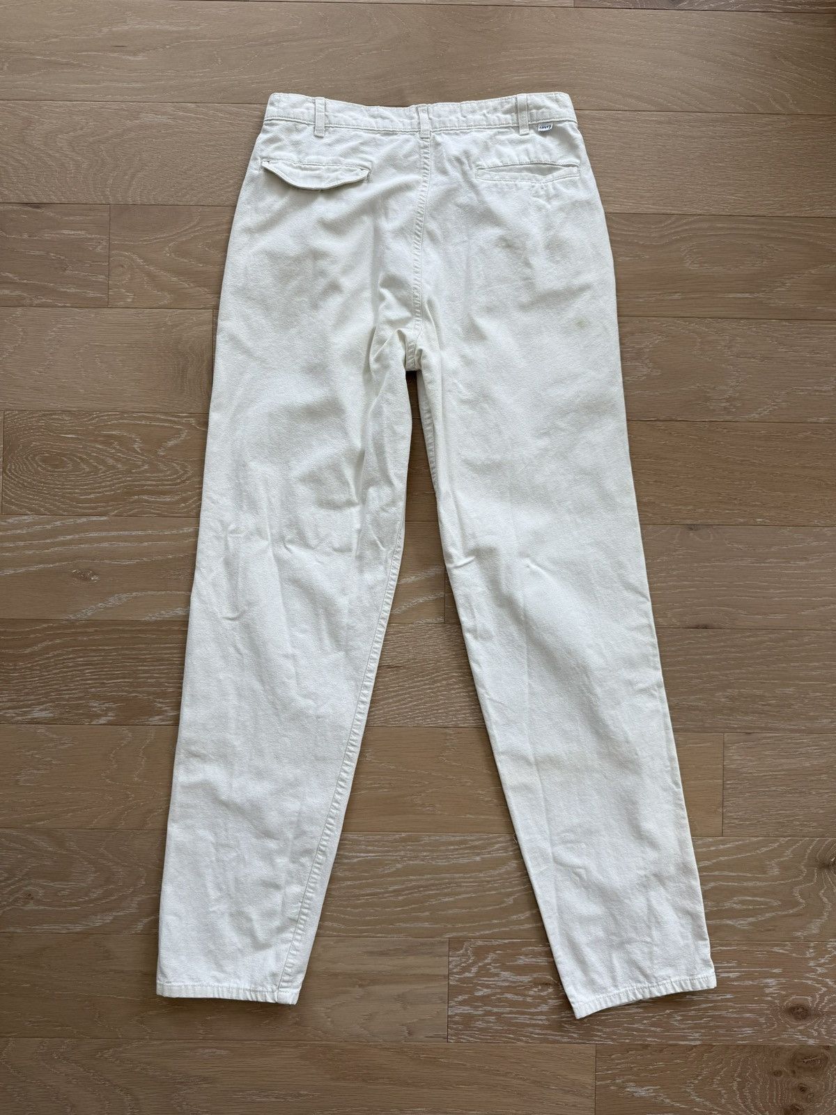 Levi's Vintage 80s White Pleated Levi’s 501 Pants Size 31" - 6 Thumbnail