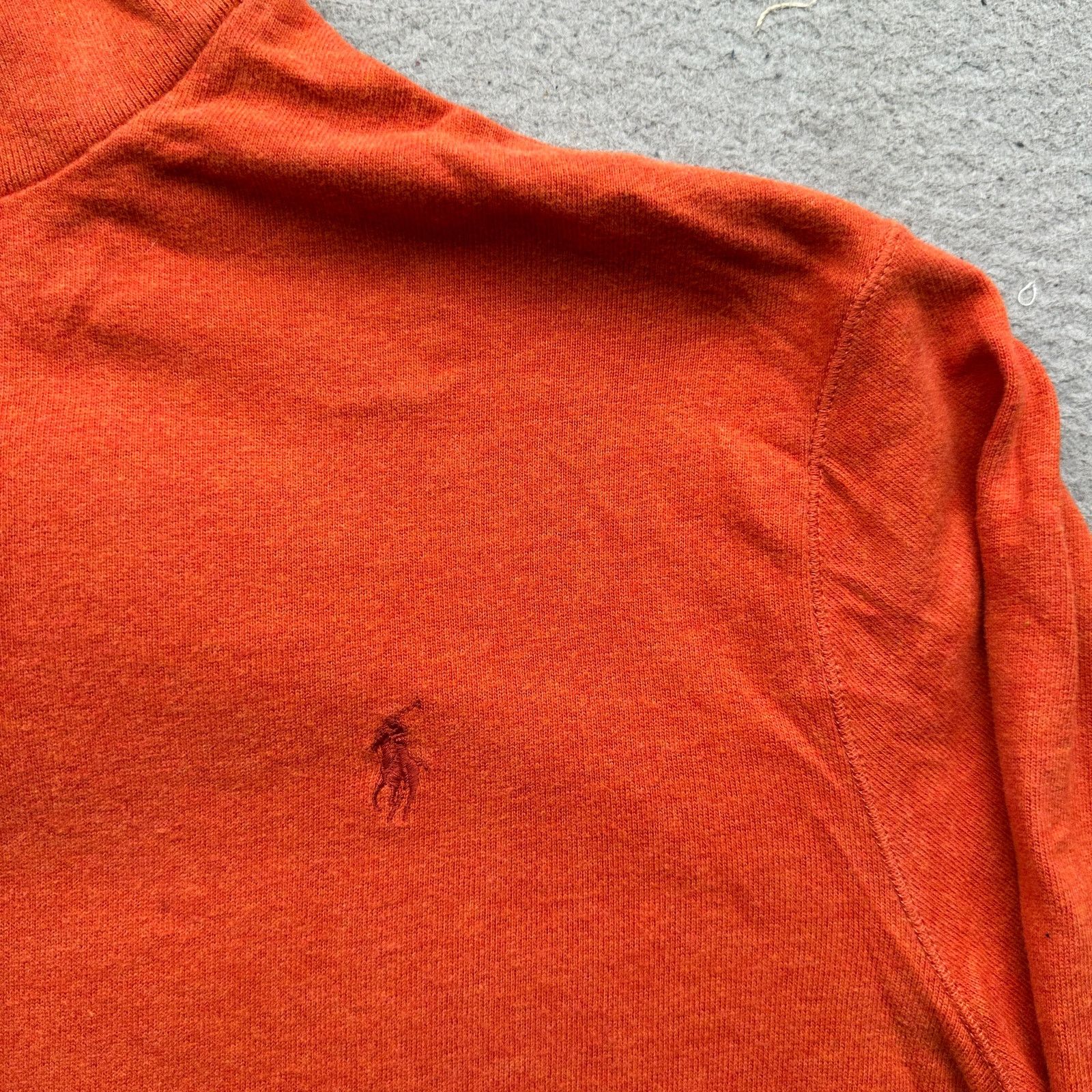 Polo Ralph Lauren Polo by Ralph Lauren 1/4 Zip Orange Sweater Men XL Ribbed Size US XL / EU 56 / 4 - 7 Thumbnail