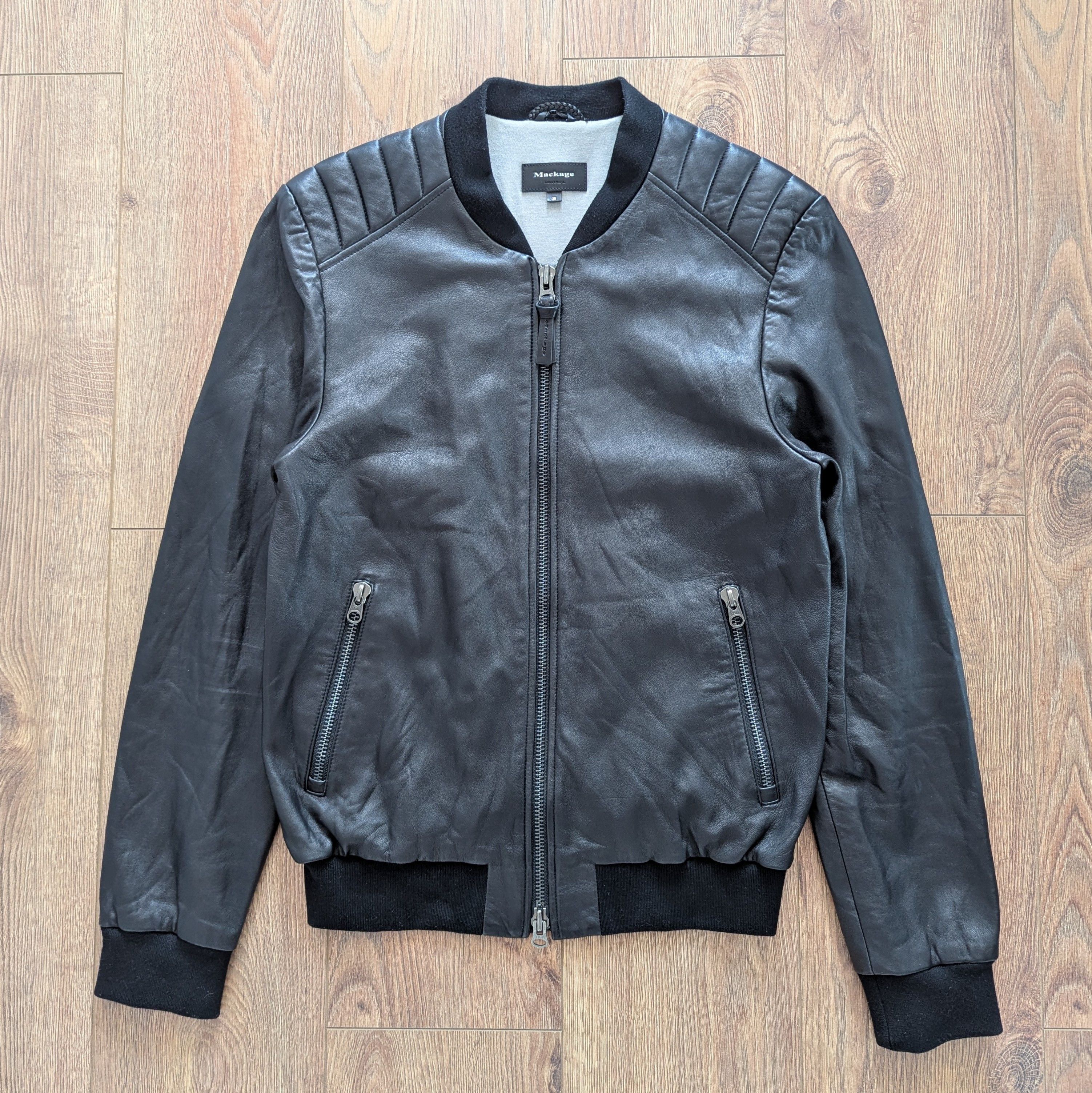 Leather × Mackage MACKAGE Montreal Leather Bomber Jacket Size S 38 Luxury Size US S / EU 44-46 / 1 - 20 Thumbnail