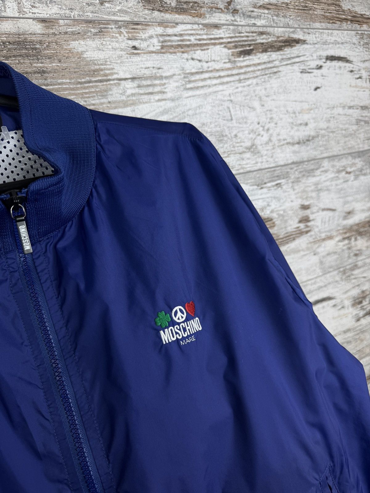 Moschino Mens Vintage Moschino mare nylon jacket size M blue rare Size US M / EU 48-50 / 2 - 5 Thumbnail
