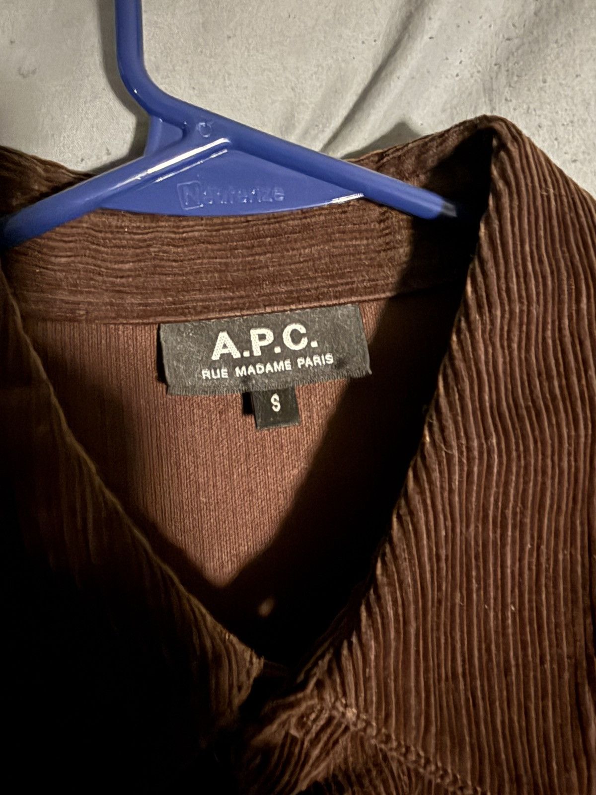A.P.C. Corduroy Brown Button Shirt Size US S / EU 44-46 / 1 - 2 Thumbnail