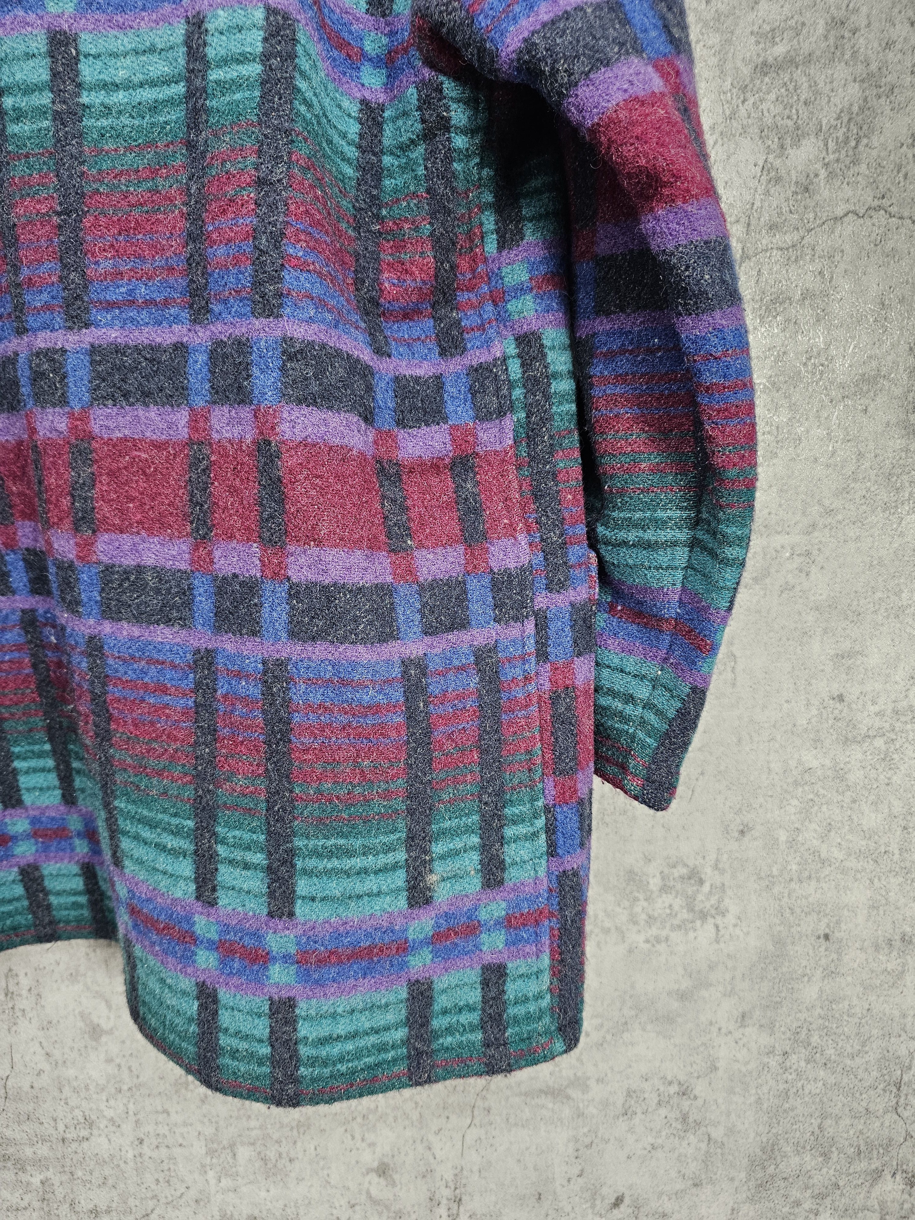 L.L. Bean Vintage L.L. BEAN Abstract Design Wool Coat Jacket J0043 Size S / US 4 / IT 40 - 4 Thumbnail