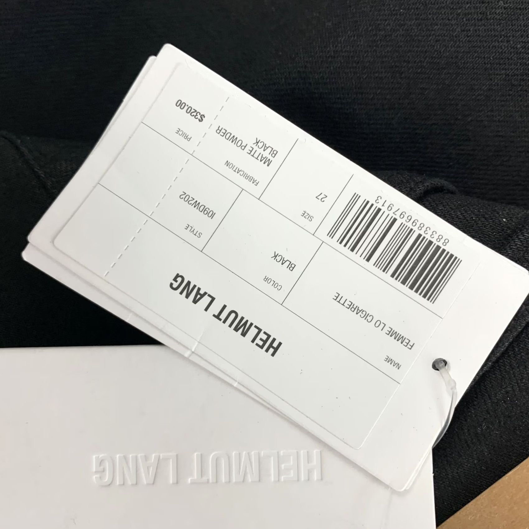 Helmut Lang HELMUT LANG Size 27 Black Cotton Femme Lo Cigarette Jeans Size 27" / US 4 / IT 40 - 5 Thumbnail