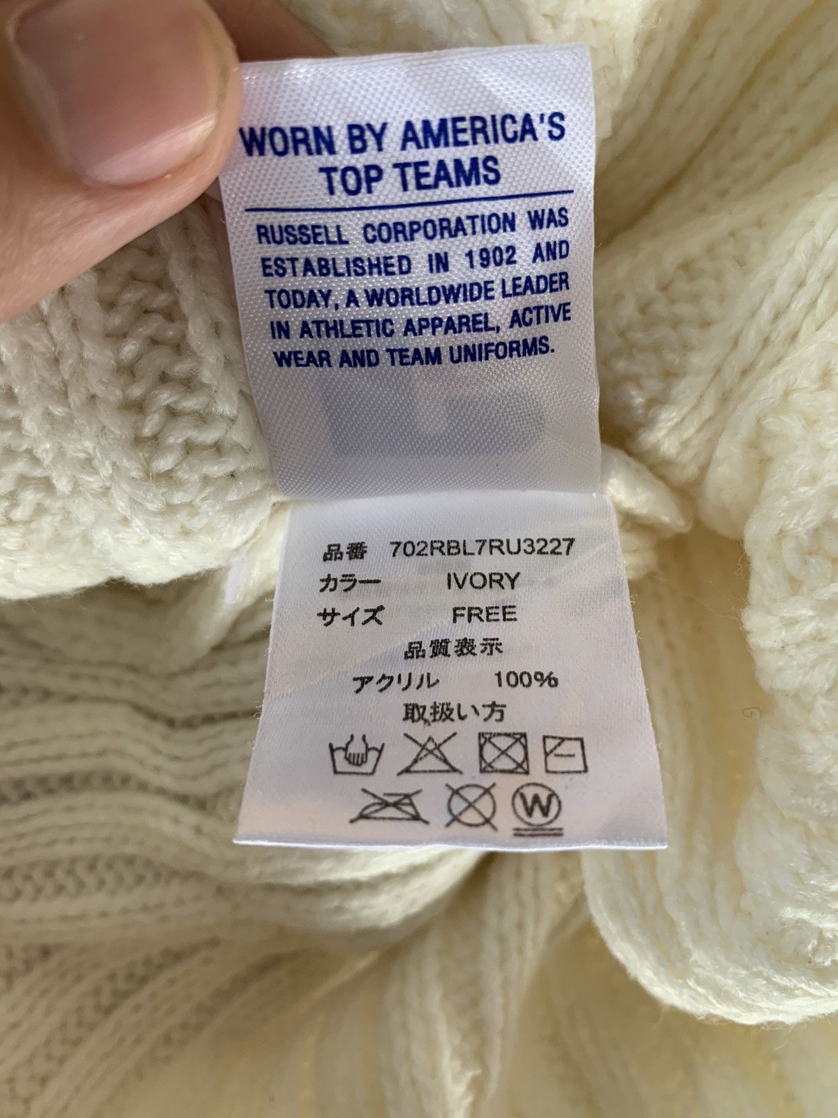 Japanese Brand × Vintage Vintage Russell Athletic Beanie Hats Size ONE SIZE - 8 Thumbnail