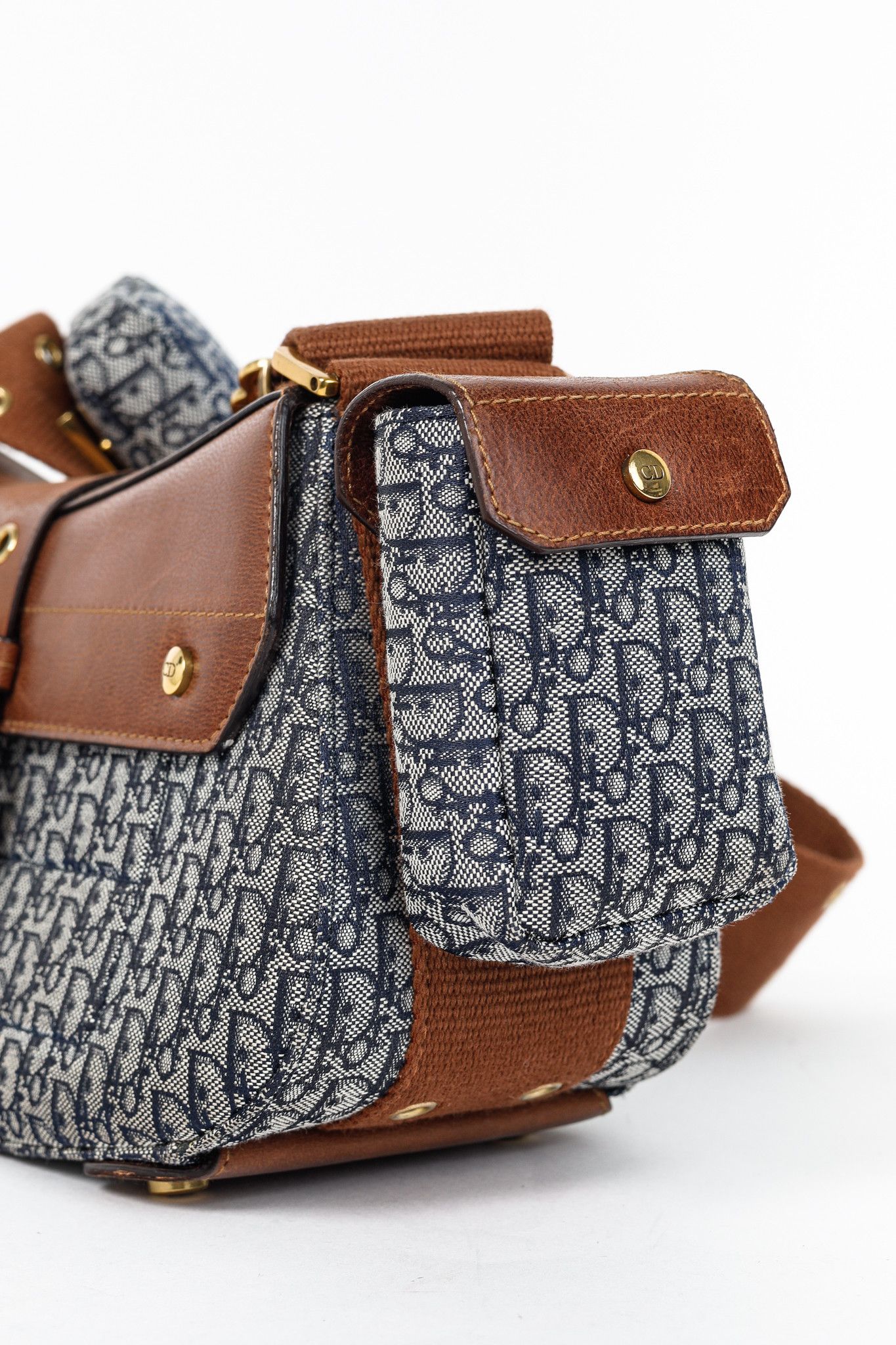 Dior Christian Dior Street Chic Columbus Avenue Logo-Jacquard Bag Size ONE SIZE - 10 Thumbnail