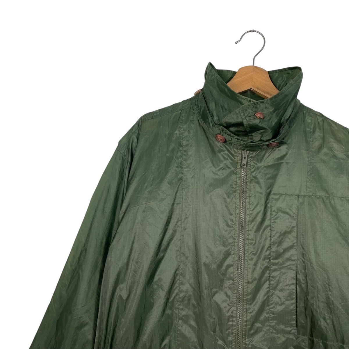 Issey Miyake Issey Miyake Windcoat Green Nylon Long Jacket Size US L / EU 52-54 / 3 - 7 Thumbnail