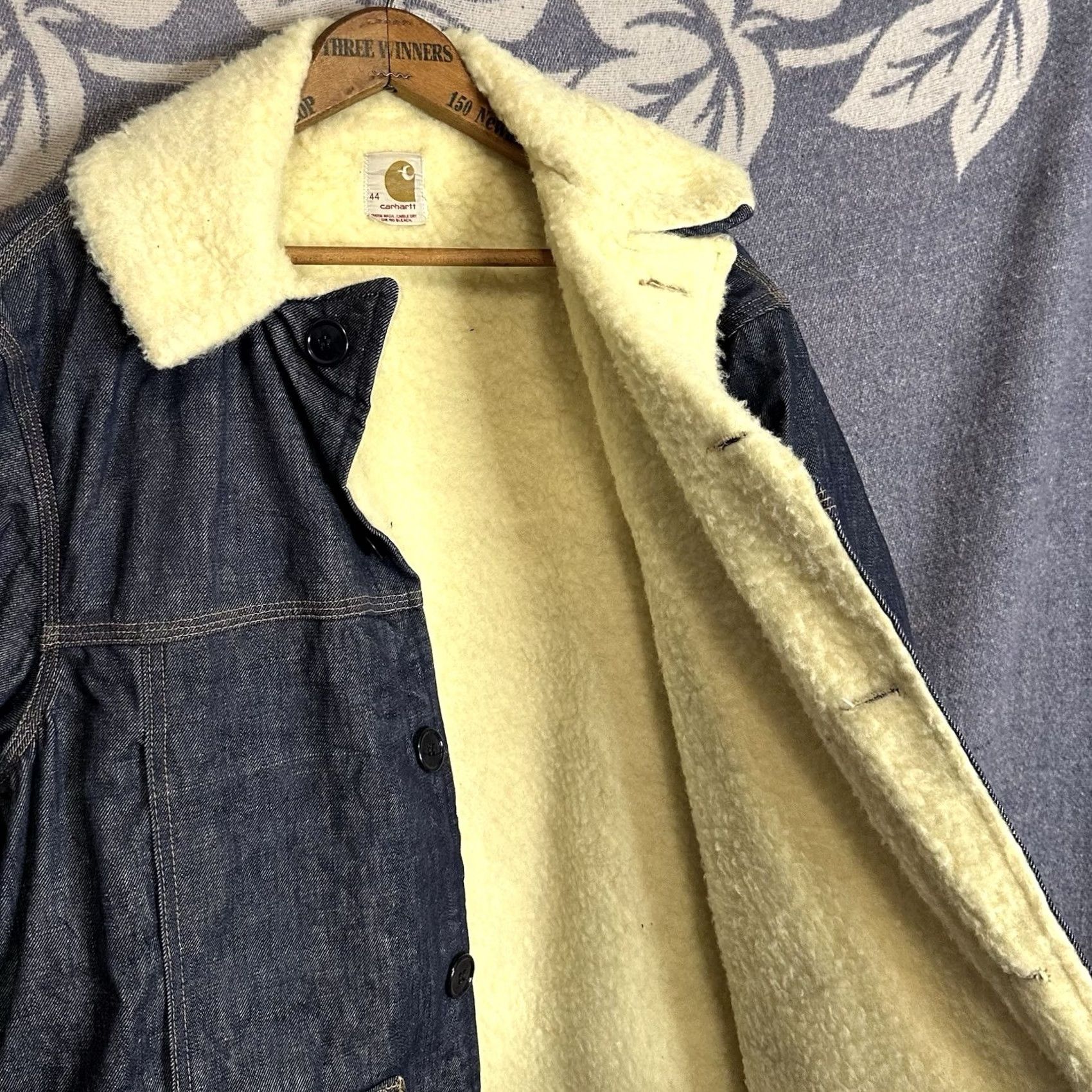 Carhartt VINTAGE Carhartt Denim Sherpa Lined Jacket 44 Mens USA Made 70s Size US S / EU 44-46 / 1 - 4 Thumbnail