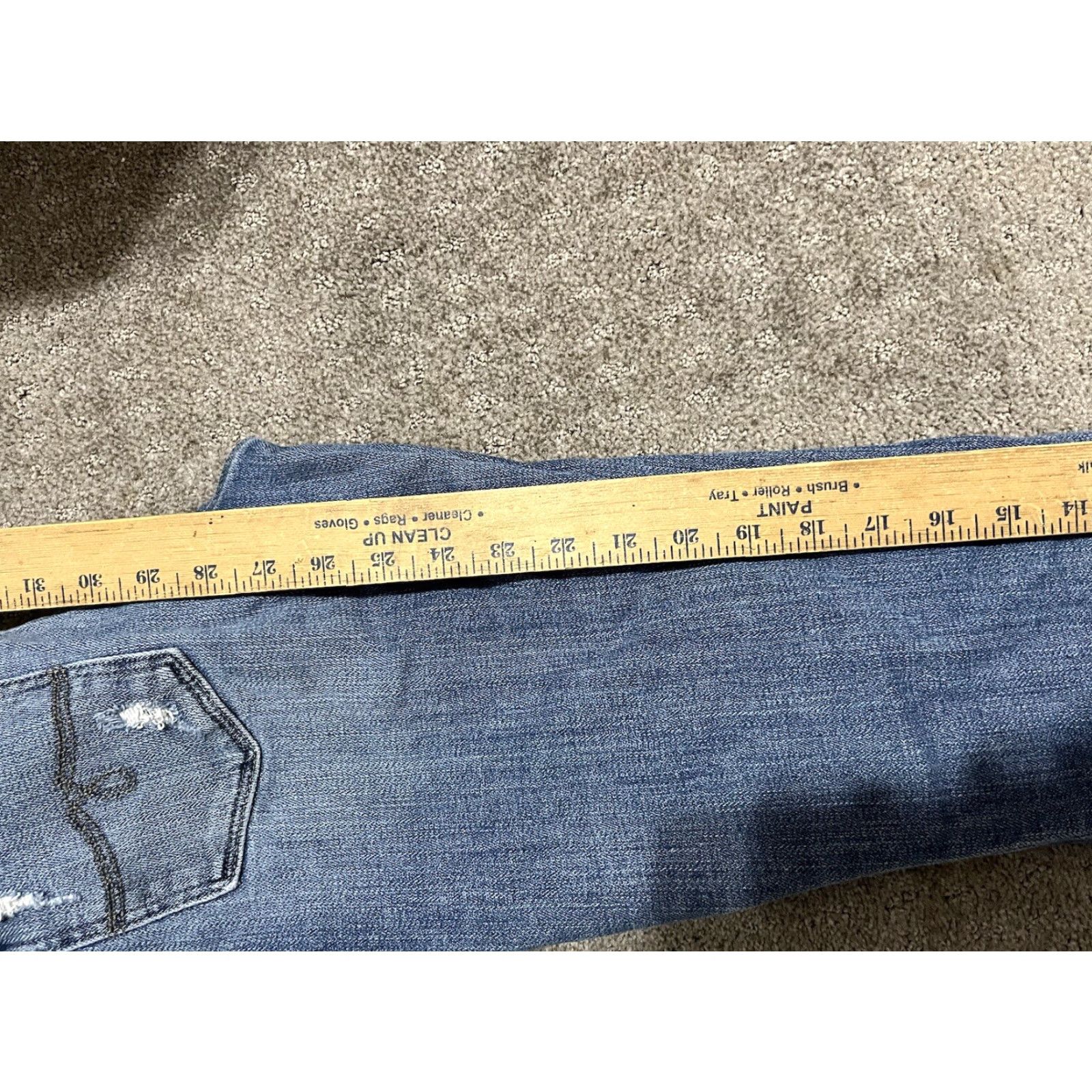 Lucky Brand VINTAGE Lucky Brand Jeans Womens 0/25 Blue Lolita Skinny Stretch Raw Hem Medium Wash Jeans Women 80s 90s USA Size 25" / US 0 / IT 36 - 8 Thumbnail