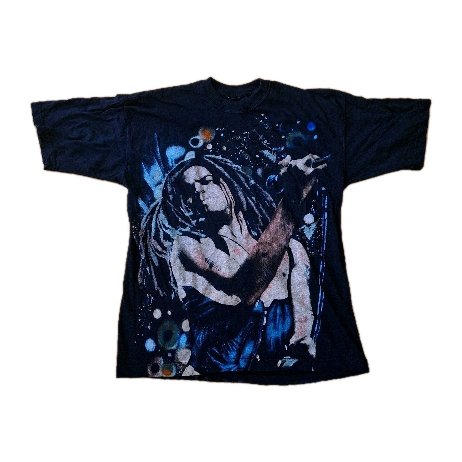 Band Tees Lenny Kravitz Rock Band Tshirt 90s Retro Double Print Size US XL / EU 56 / 4 - 2 Thumbnail