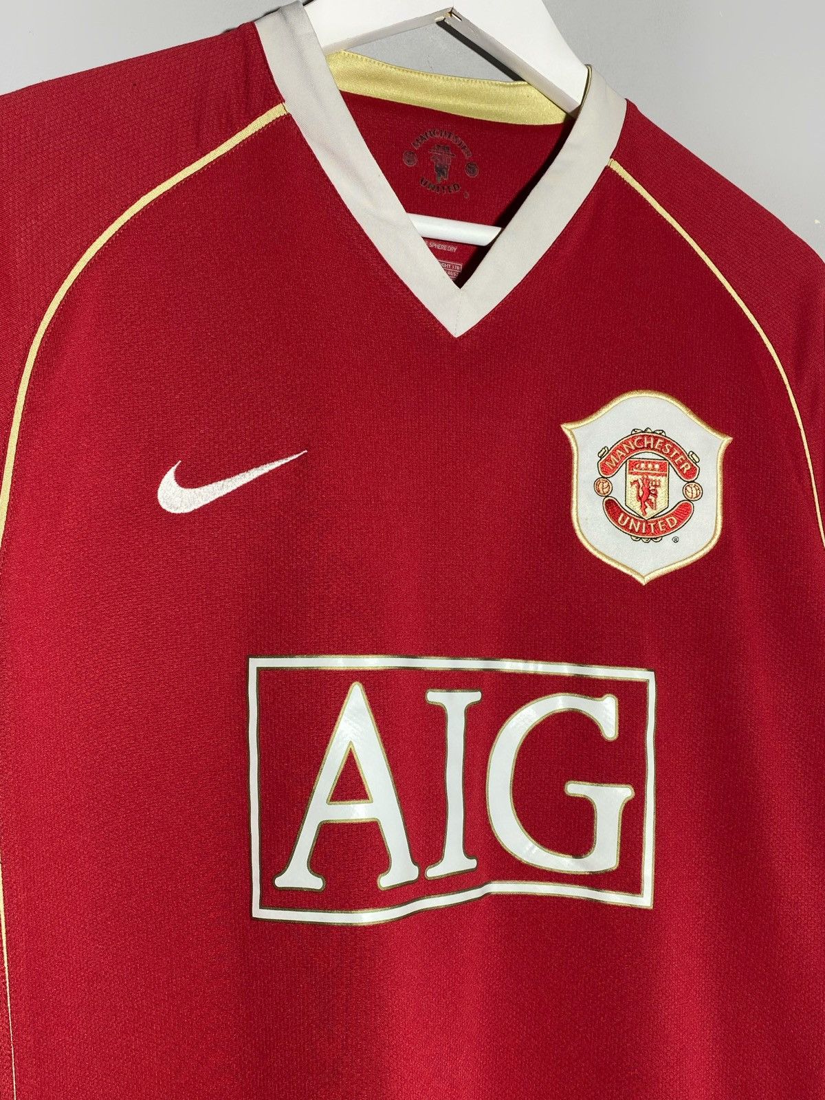 Nike Nike Manchester United 2006/07 Home Football Shirt Jersey Size US M / EU 48-50 / 2 - 3 Thumbnail