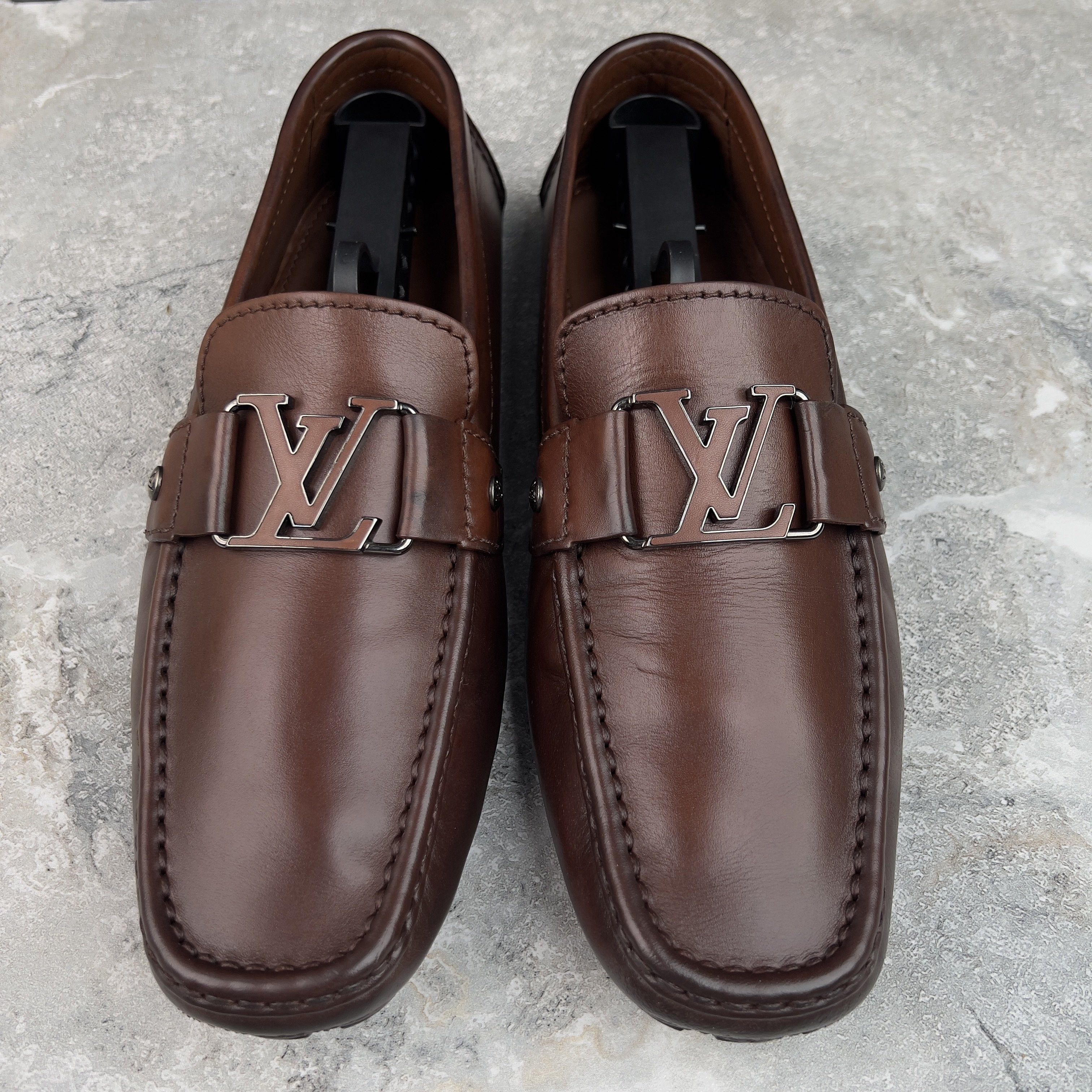 Louis Vuitton Monte Carlo Moccasins Patina Leather Size US 8.5 / EU 41-42 - 2 Thumbnail