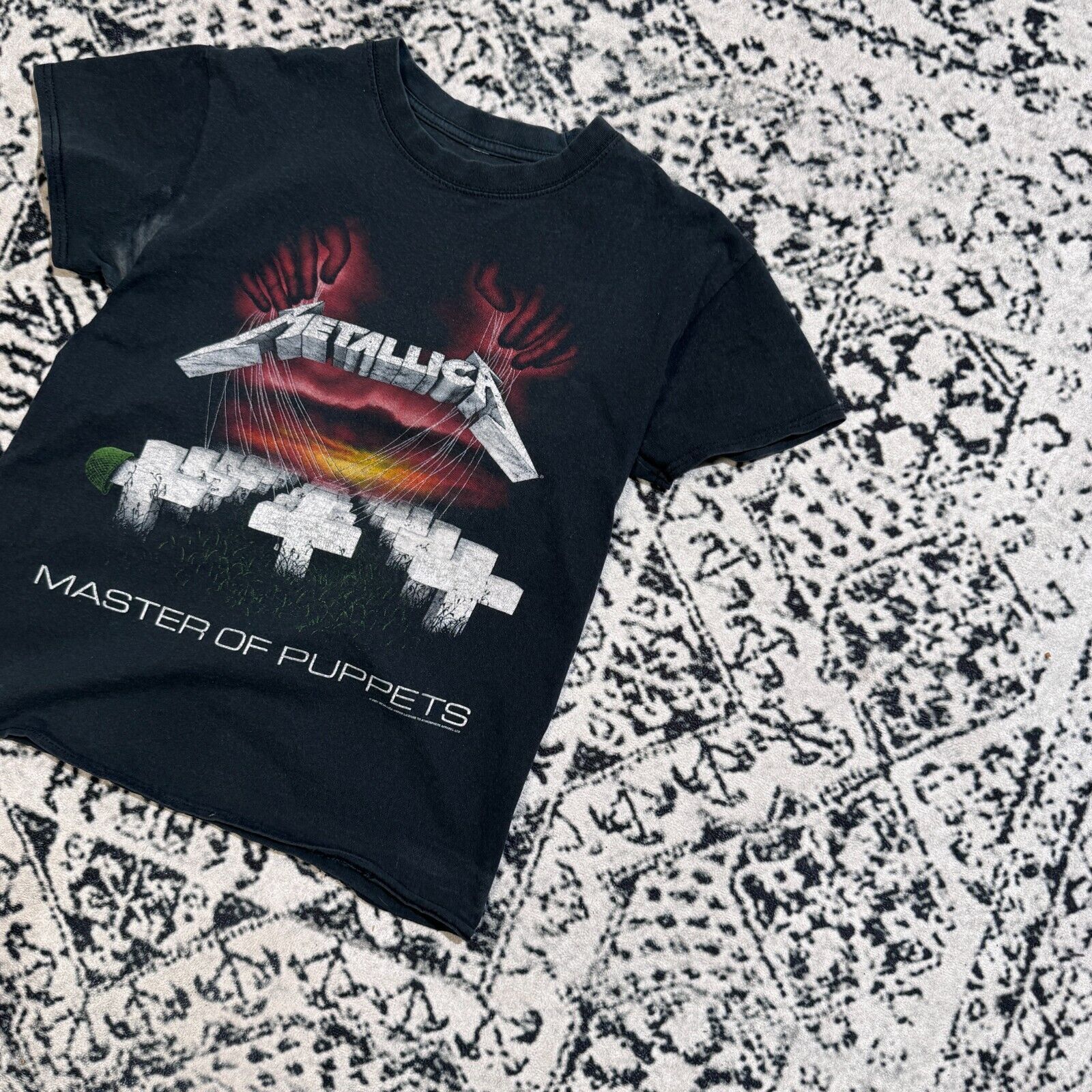 Vintage Black Cotton T-Shirt Size S Master Of Puppets Y2K 90s Size US S / EU 44-46 / 1 - 2 Thumbnail