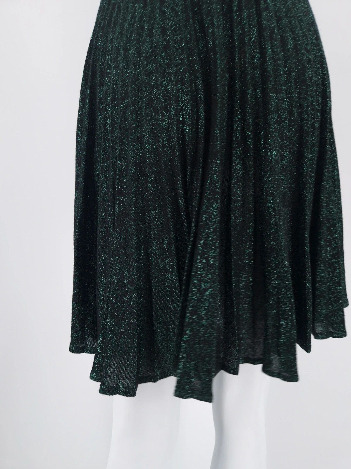 Jean Paul Gaultier JPG 90s Archival Glitter Pleated Skirt Size 28" / US 6 / IT 42 - 6 Thumbnail