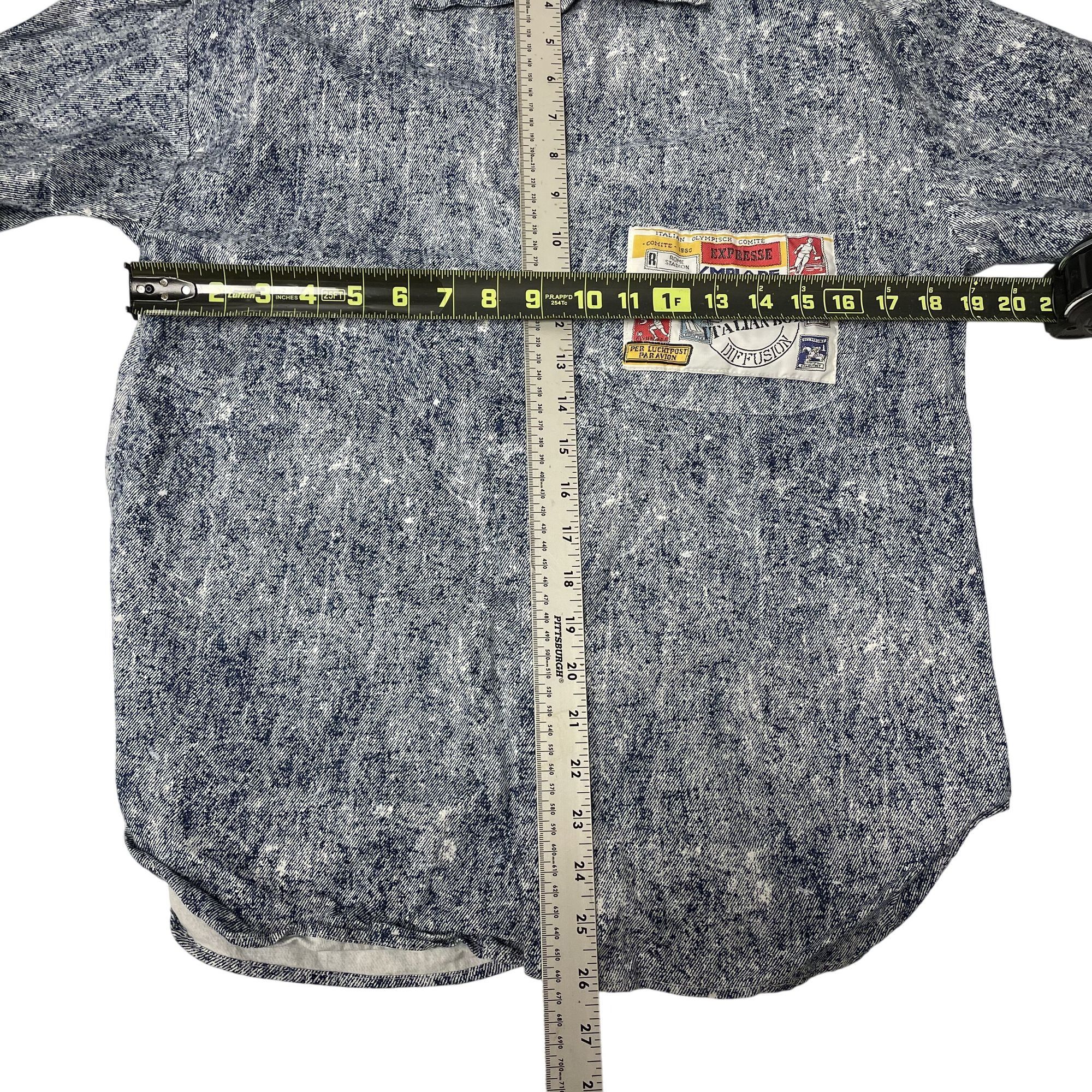Other Vtg Italian Boys Aldo Gianne STONE WASH Streetwear Shirt Size US S / EU 44-46 / 1 - 7 Thumbnail