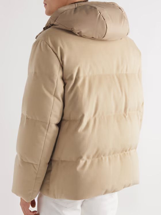 Loro Piana o1w1db10724 Snow Wander Bomber Jacket in Beige Size US XL / EU 56 / 4 - 4 Thumbnail