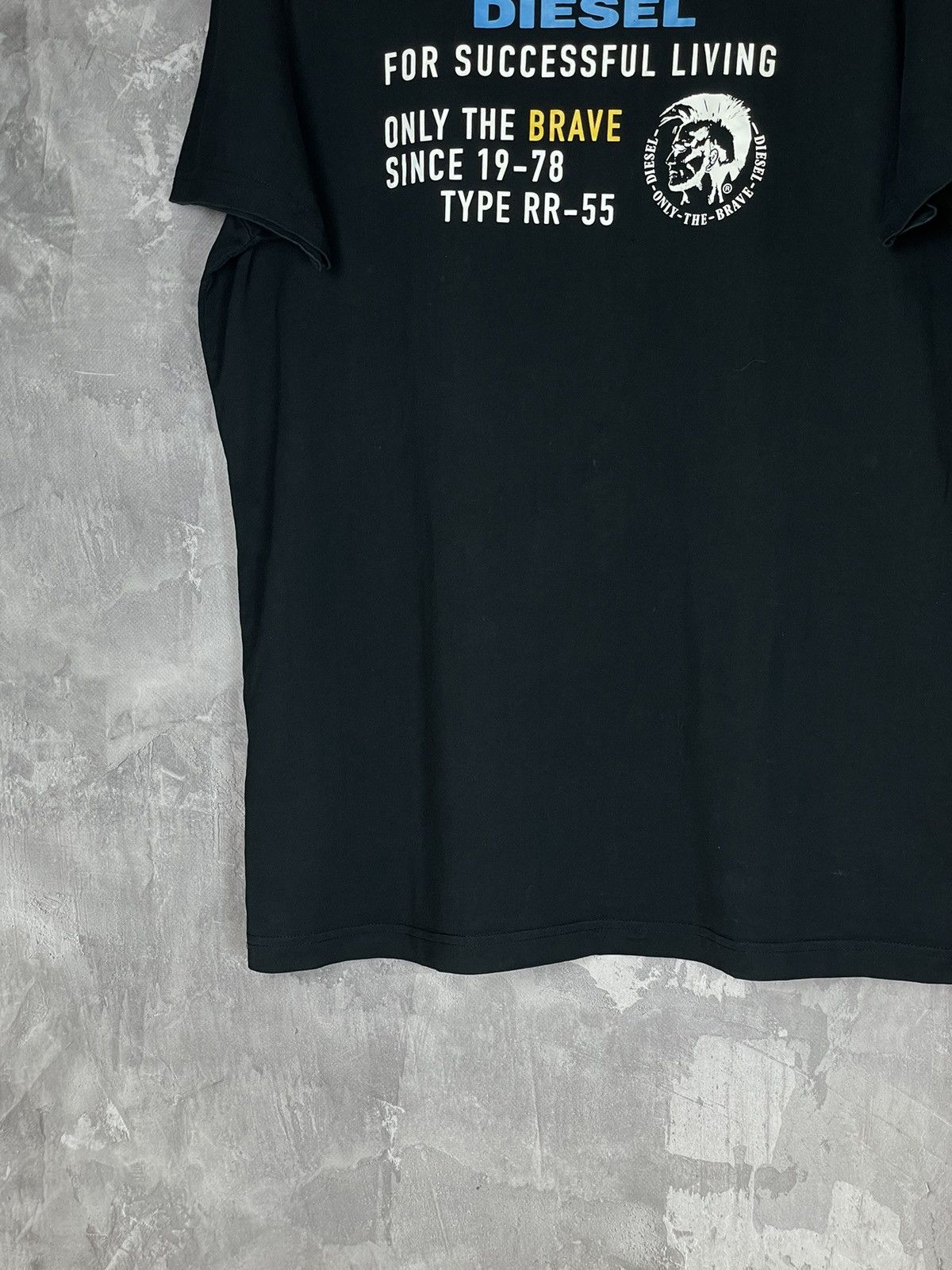 Diesel × Vintage Vintage Diesel T-Shirt Big Logo 2000s Hype Y2K Black Size US XL / EU 56 / 4 - 5 Thumbnail